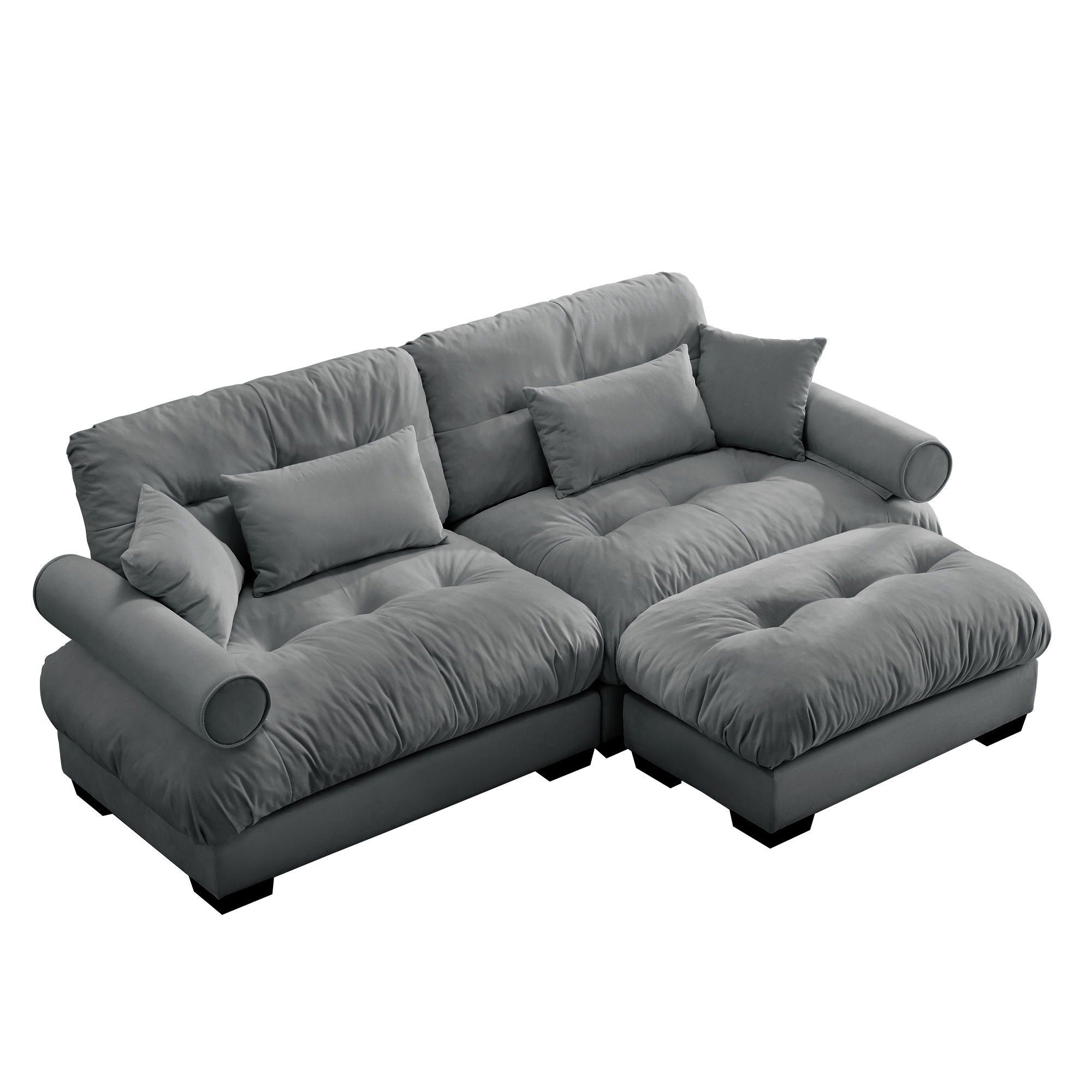 Super Comfort Oversized Modular Sectional Sofa With Movable Ottoman - Best Buy Furniture