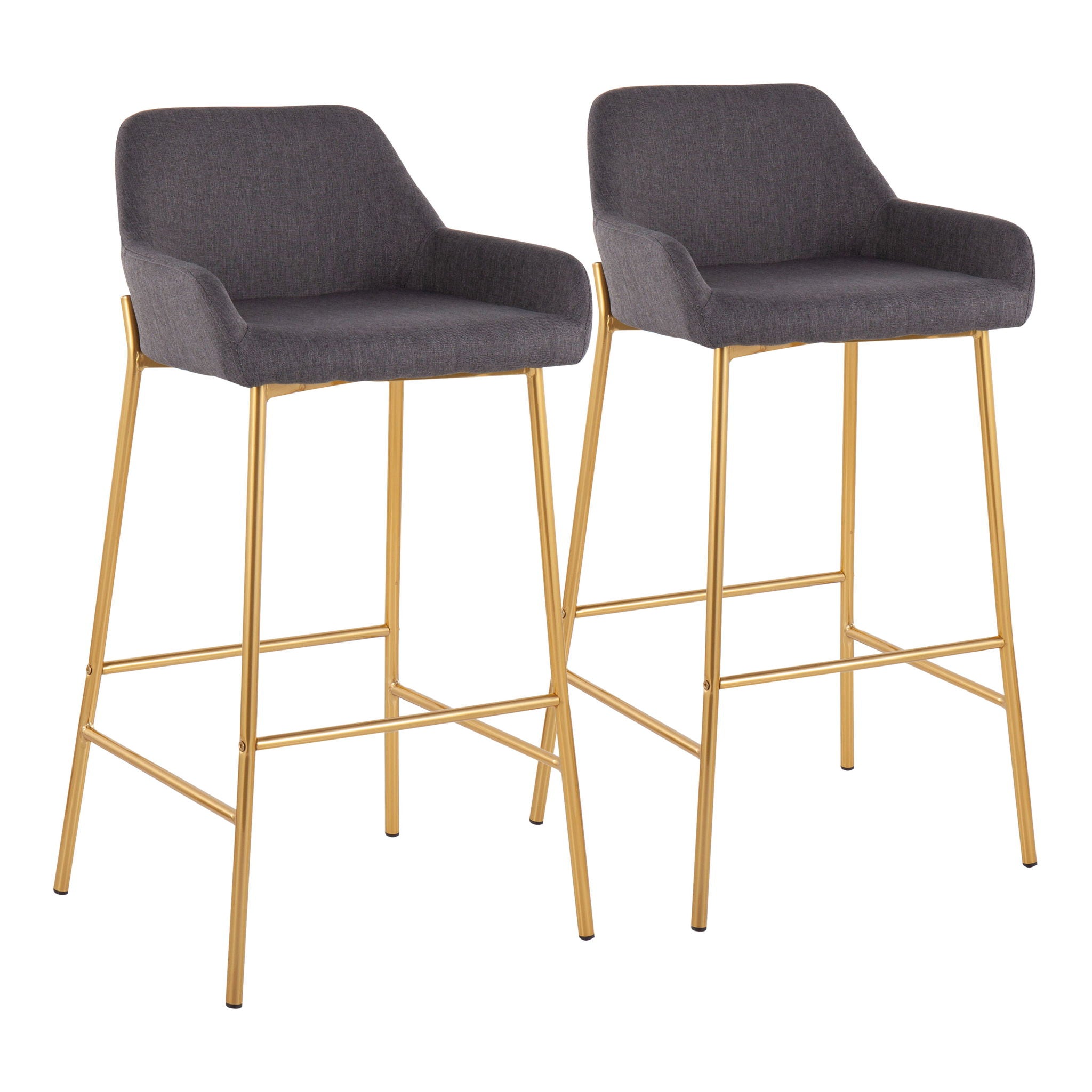 Daniella - Contemporary / Glam Fixed Height Bar Stool (Set of 2) - Best Buy Furniture