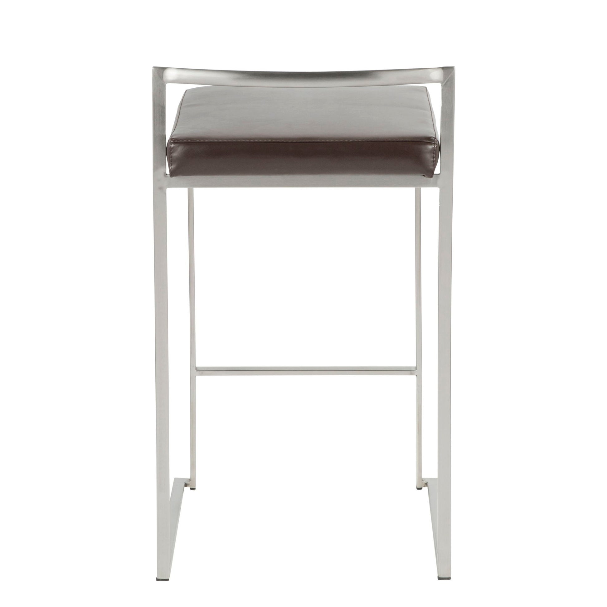Fuji - Contemporary, Stackable Elegant Counter Stool (Set of 2) - Best Buy Furniture