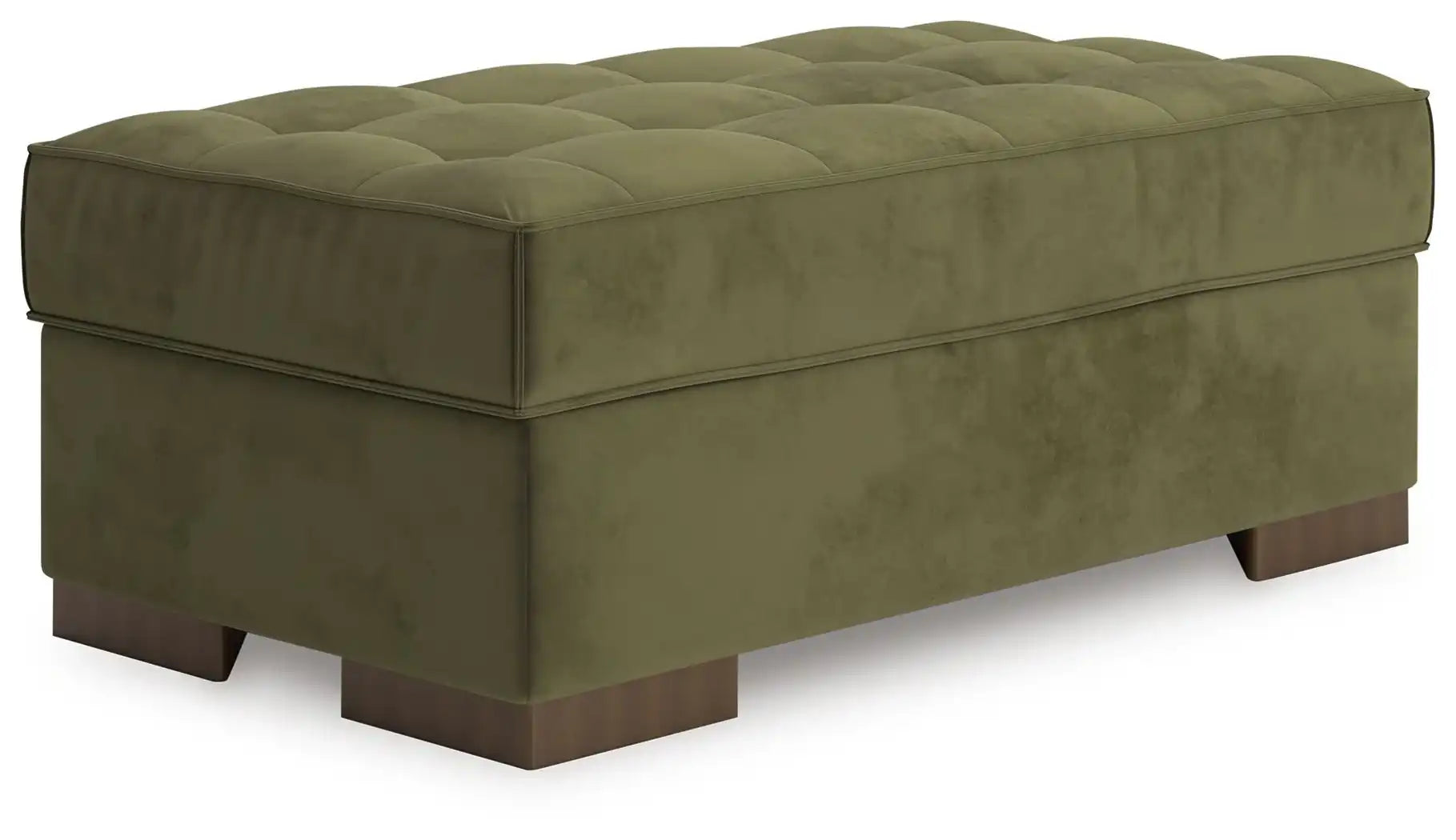 Caspian-Town - Oversized Accent Ottoman - Olive - Best Buy Furniture