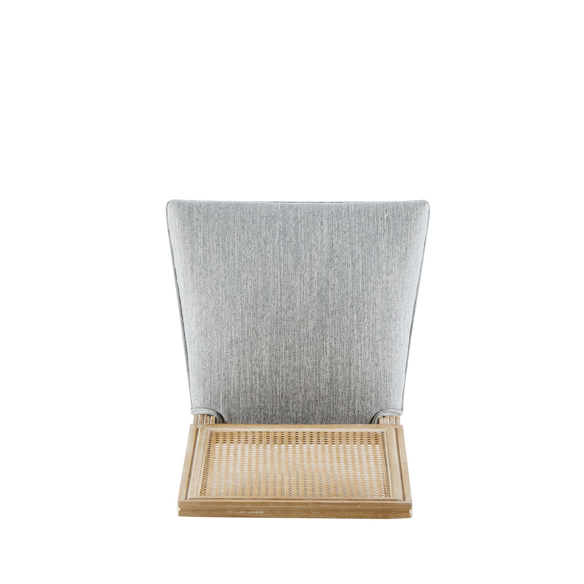 French Country Dining Chair With Rectangular Cane Backrest And Smooth Upholstered Seating - Best Buy Furniture