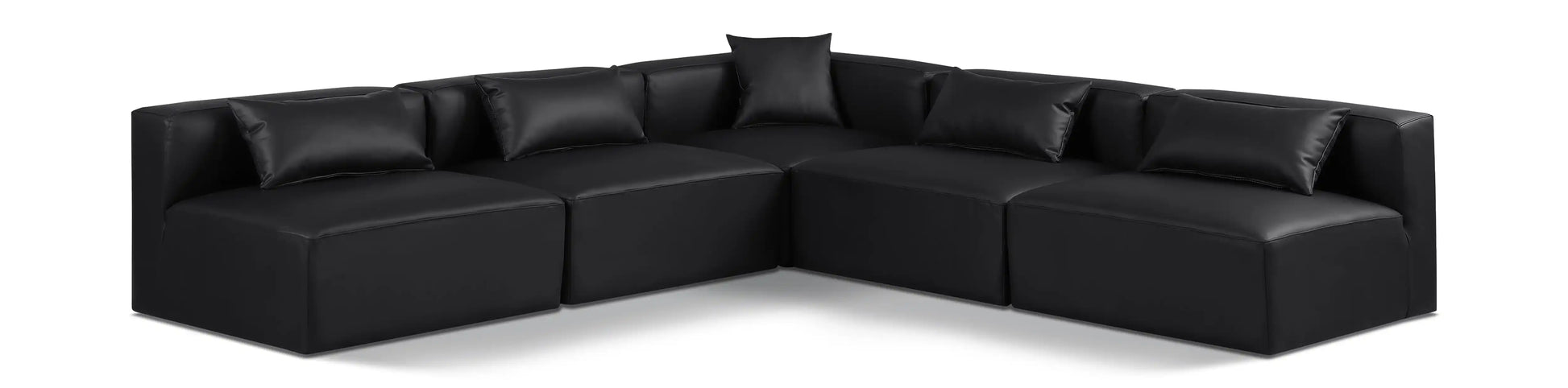 Cube - 5 Piece Modular Corner Armless Sectional - Best Buy Furniture