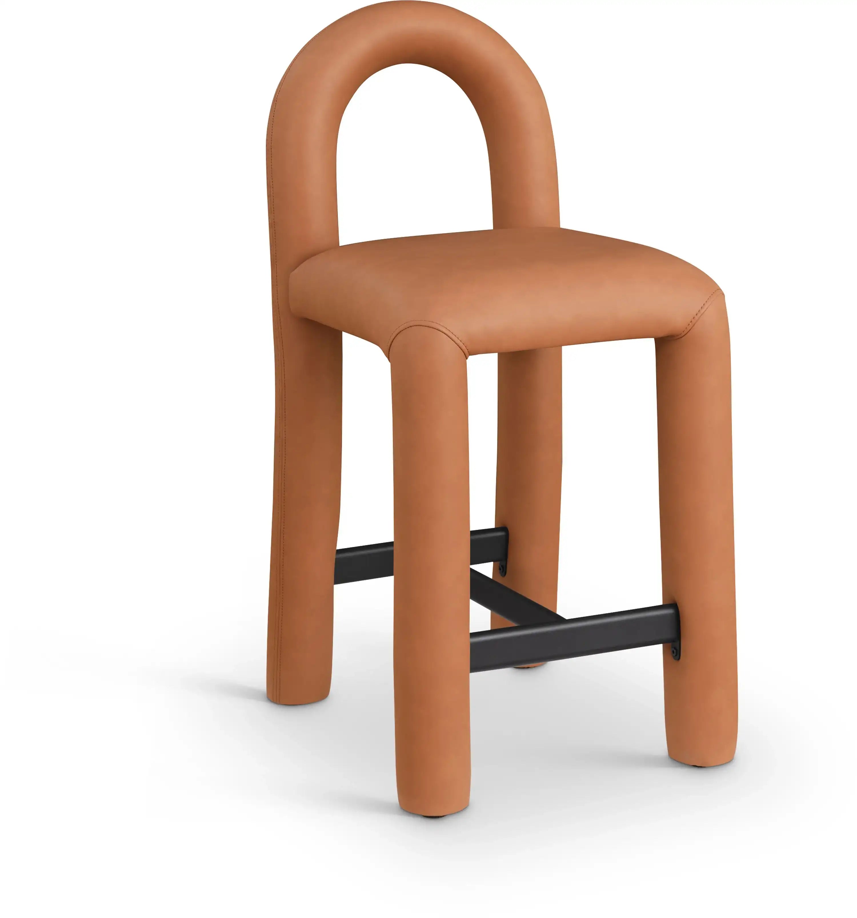 Amari - Faux Leather Stool - Best Buy Furniture