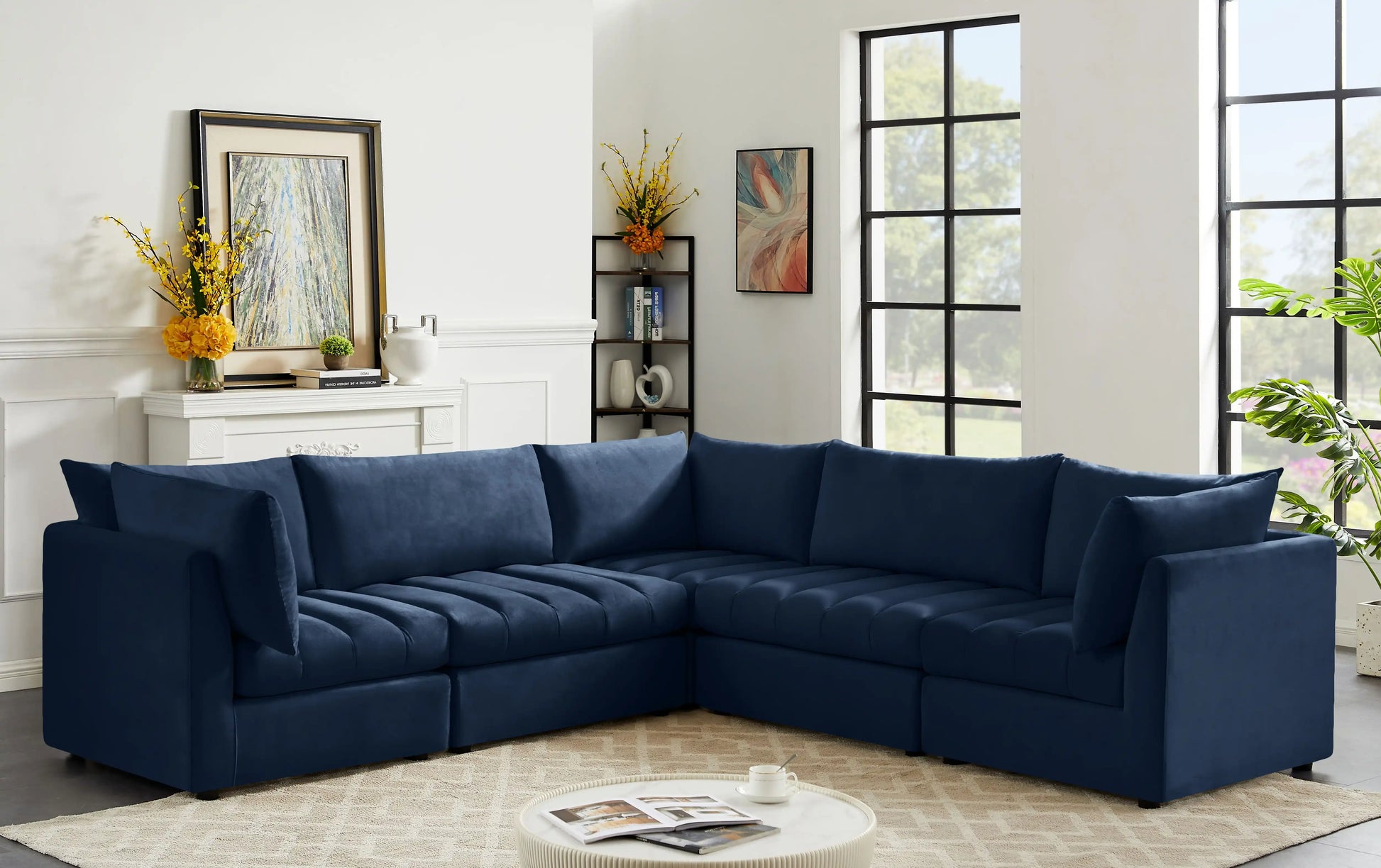 Jacob - Modular Corner Sectional 5 Piece - Best Buy Furniture