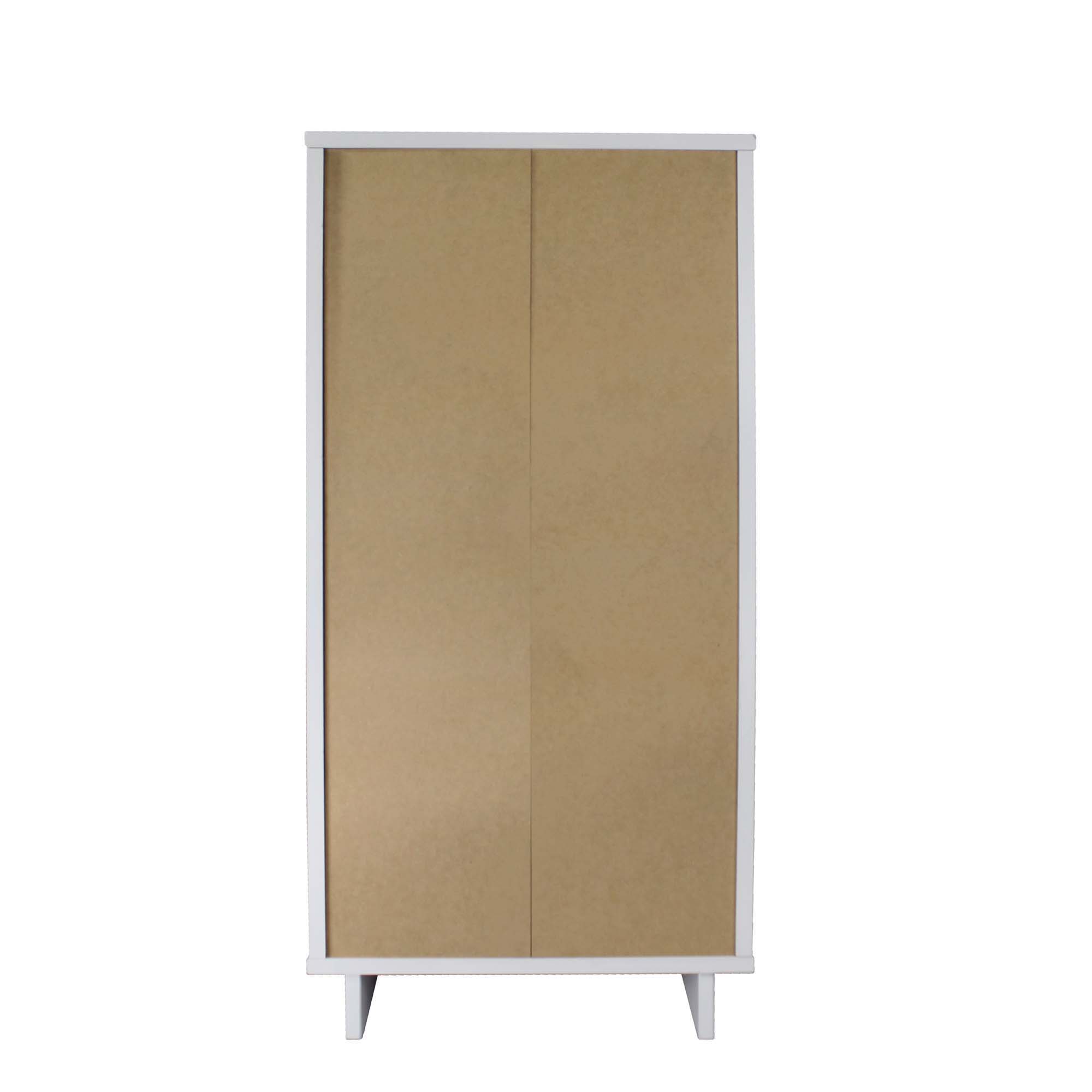 Granville - Tall Narrow Dresser With 5 Full Extension Drawers - White