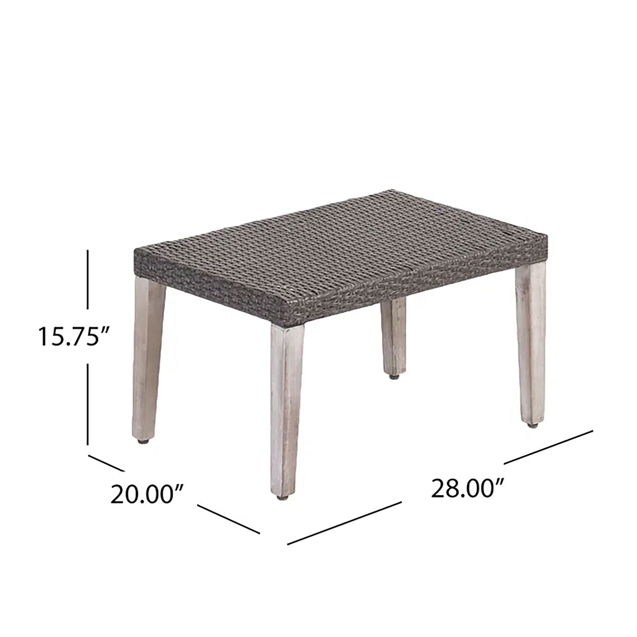 Savannah - Outdoor Wicker And Ottoman - Gray - Best Buy Furniture
