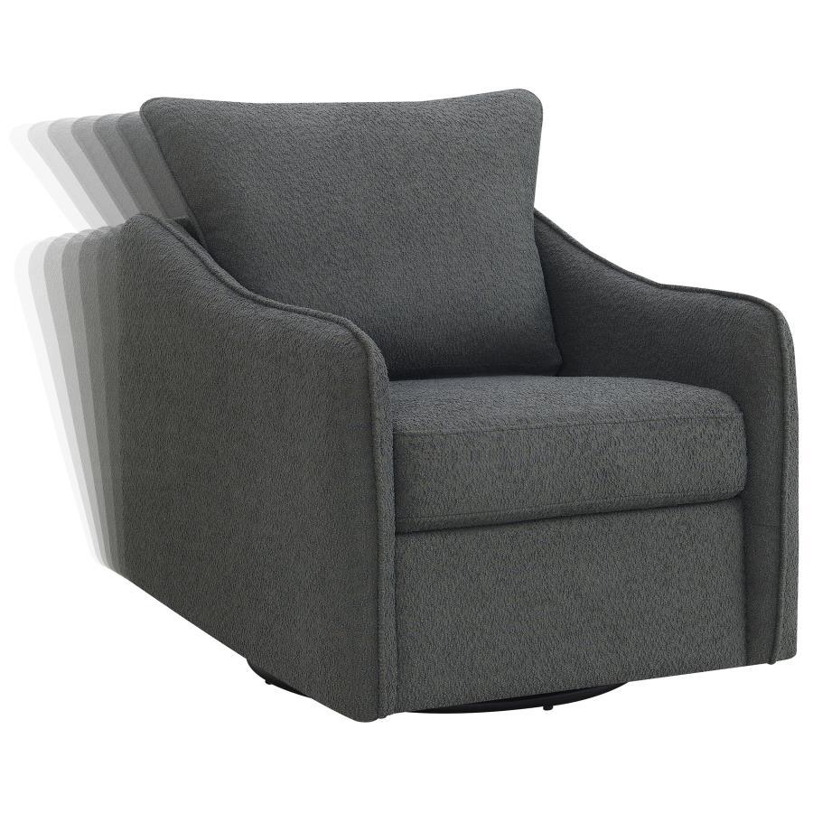 Madia - Upholstered Sloped Arm Swivel Glider Chair - Best Buy Furniture