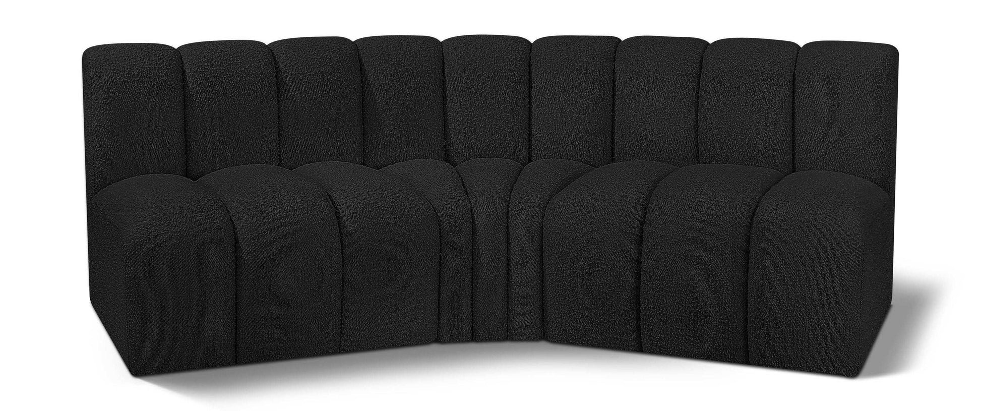 Arc - Boucle Fabric 3 Piece Modular Corner Sofa - Best Buy Furniture