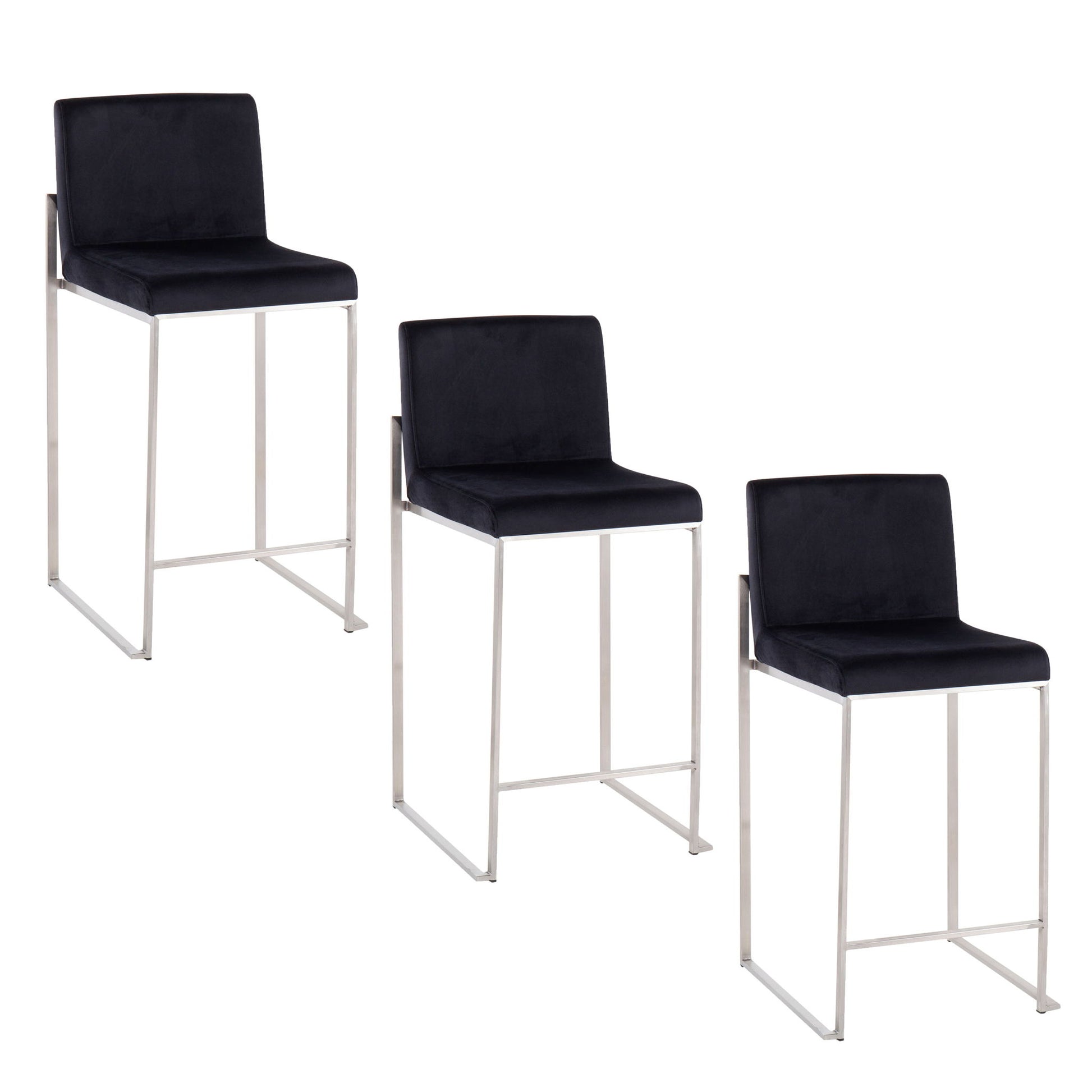 Fuji - Contemporary High Back Counter Stool, Functional Design - Best Buy Furniture