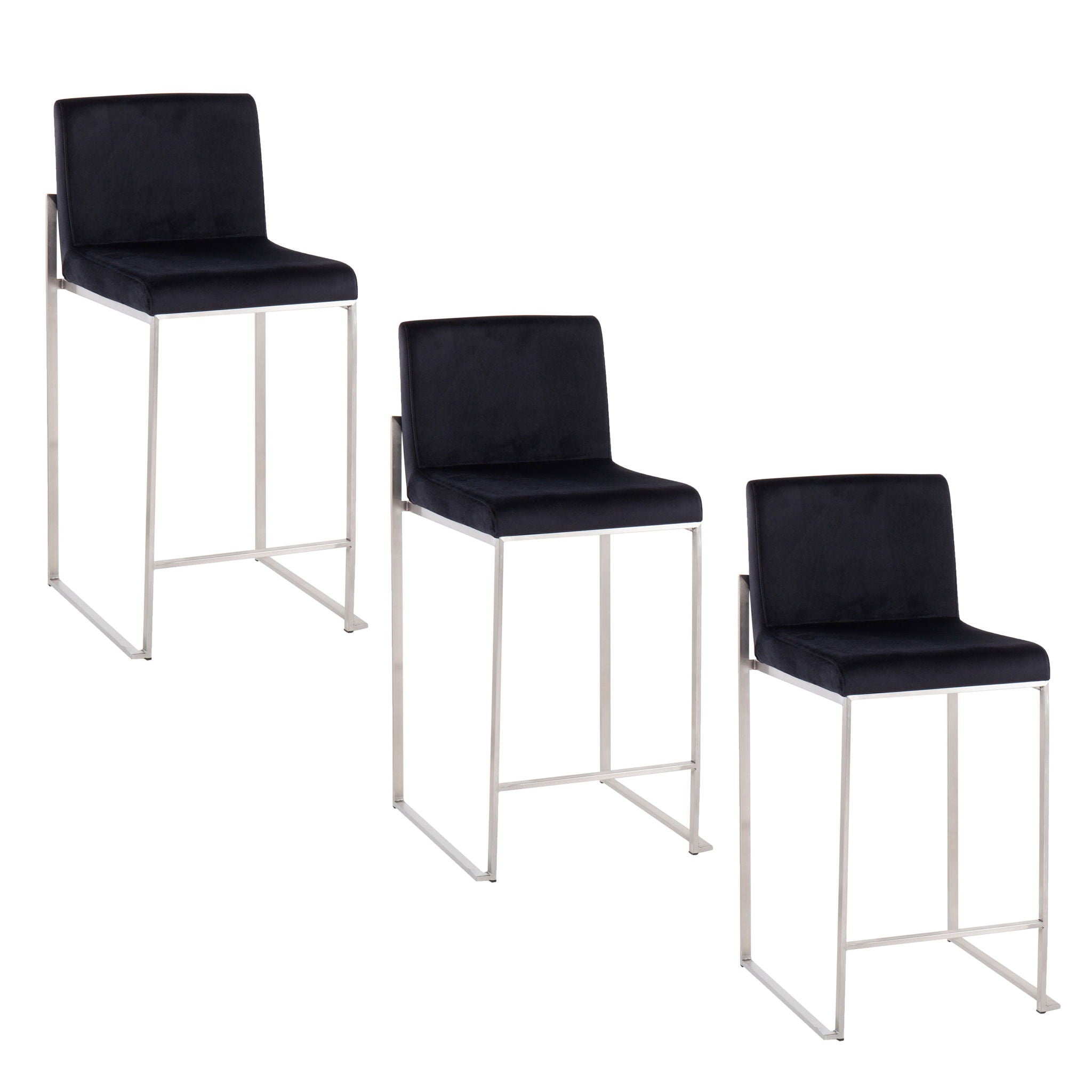 Fuji - Contemporary High Back Counter Stool, Functional Design - Best Buy Furniture