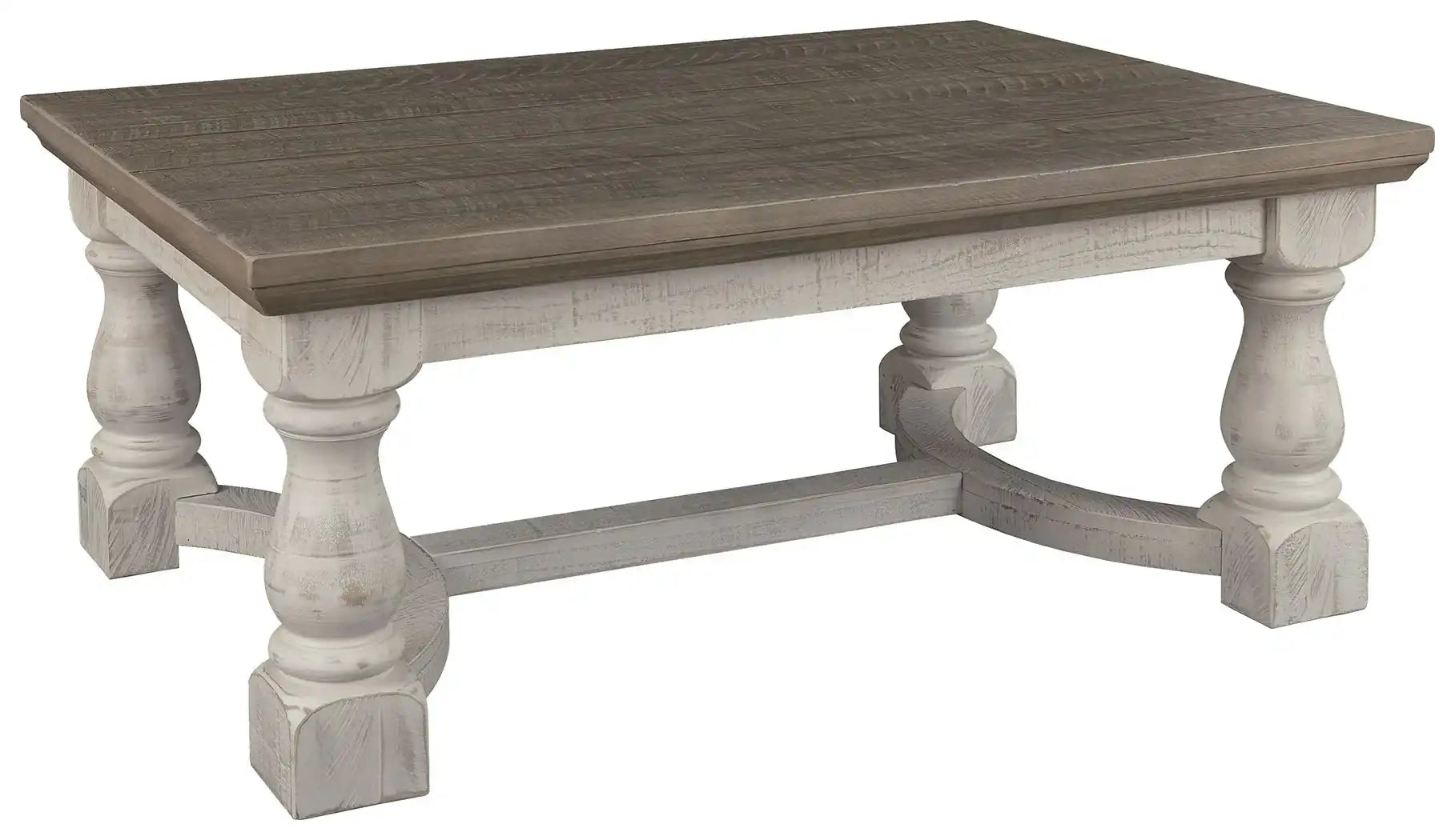 Havalance - Rectangular Cocktail Table - Gray / White - Best Buy Furniture