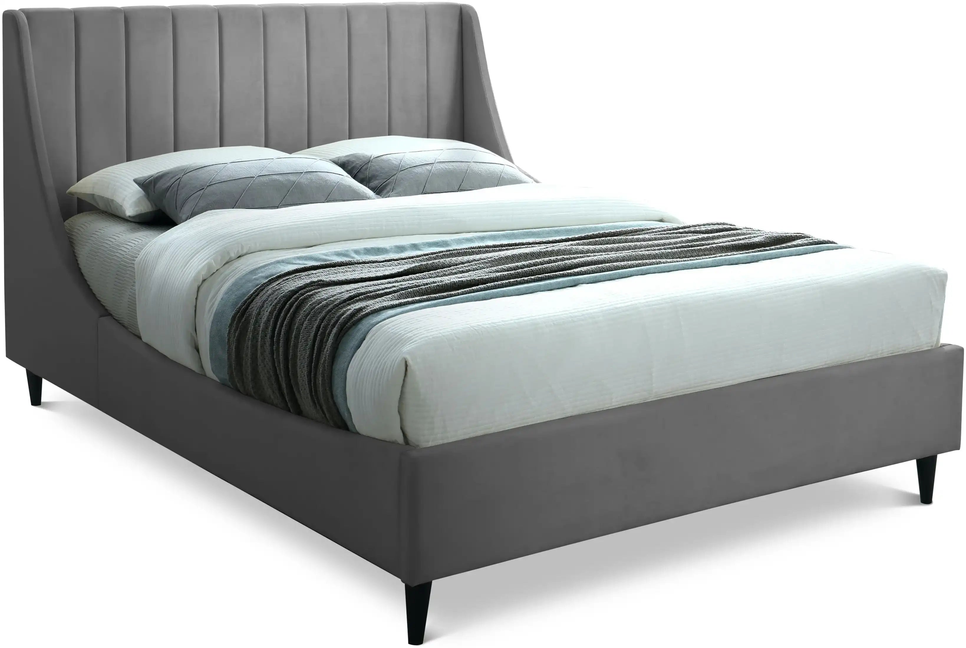 Eva - Velvet Bed - Best Buy Furniture