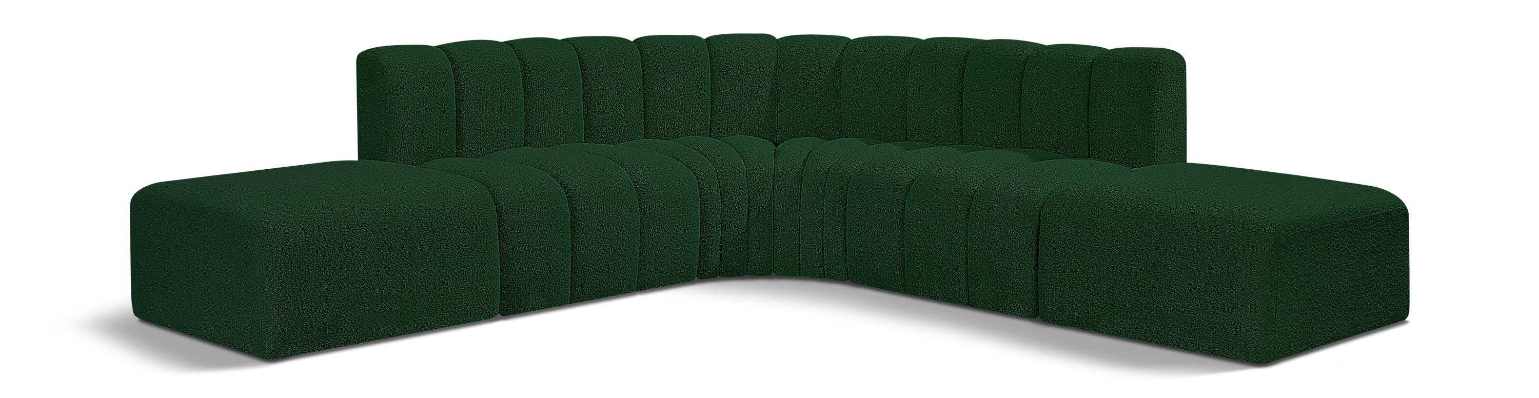 Arc - Boucle Fabric 6 Piece Corner Modular Sofa - Best Buy Furniture