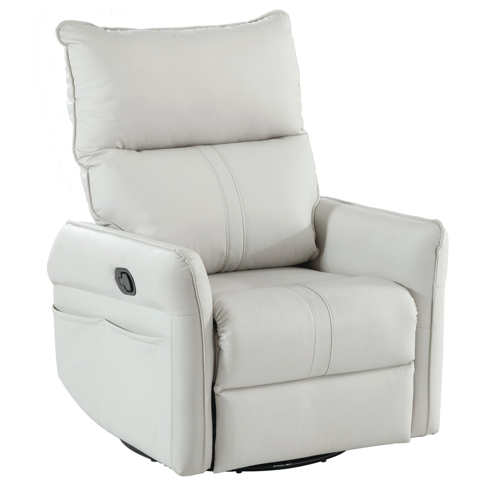 360° Modern Small Rocking Swivel Recliner Chair With Side Pocket - Best Buy Furniture