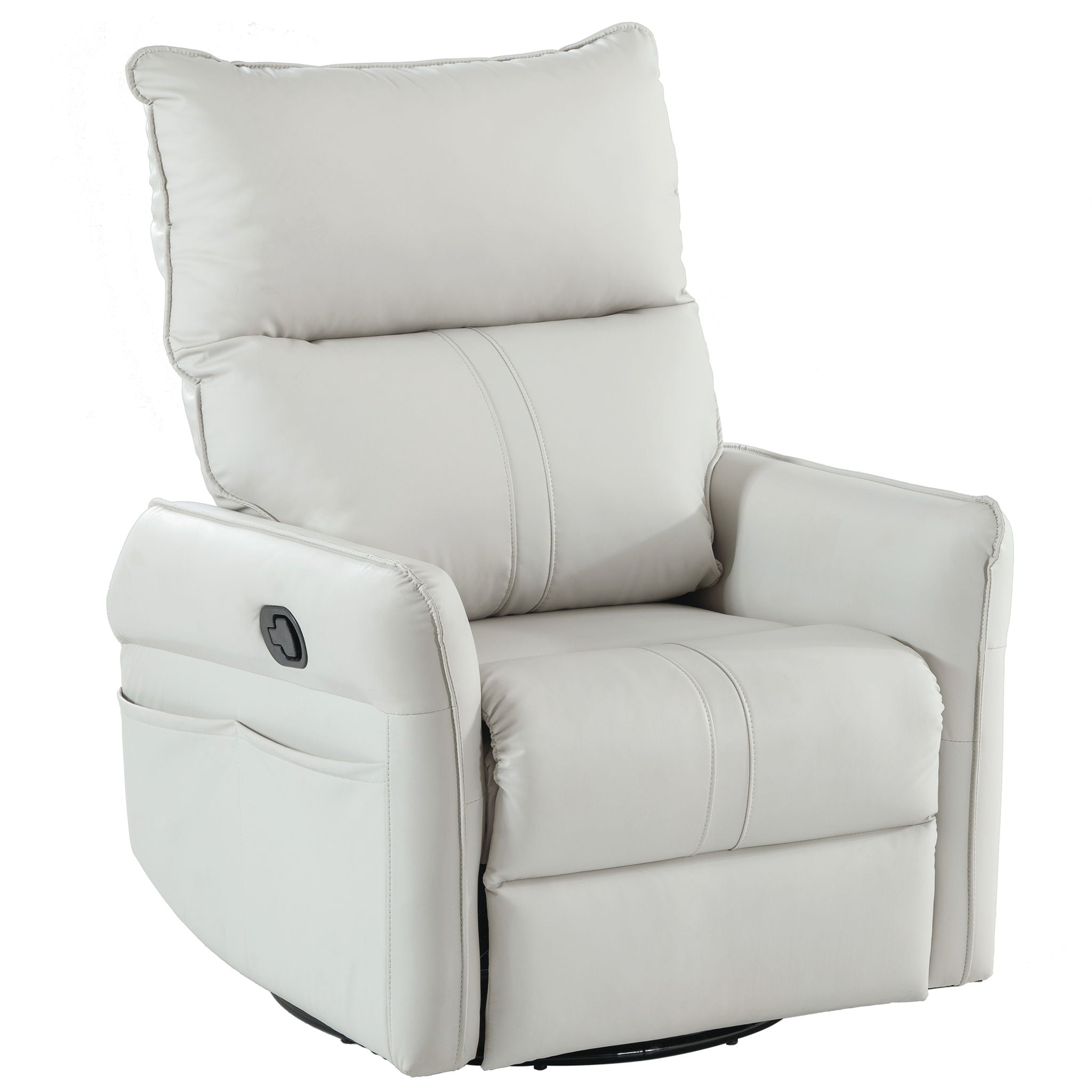 360° Modern Small Rocking Swivel Recliner Chair With Side Pocket - Best Buy Furniture