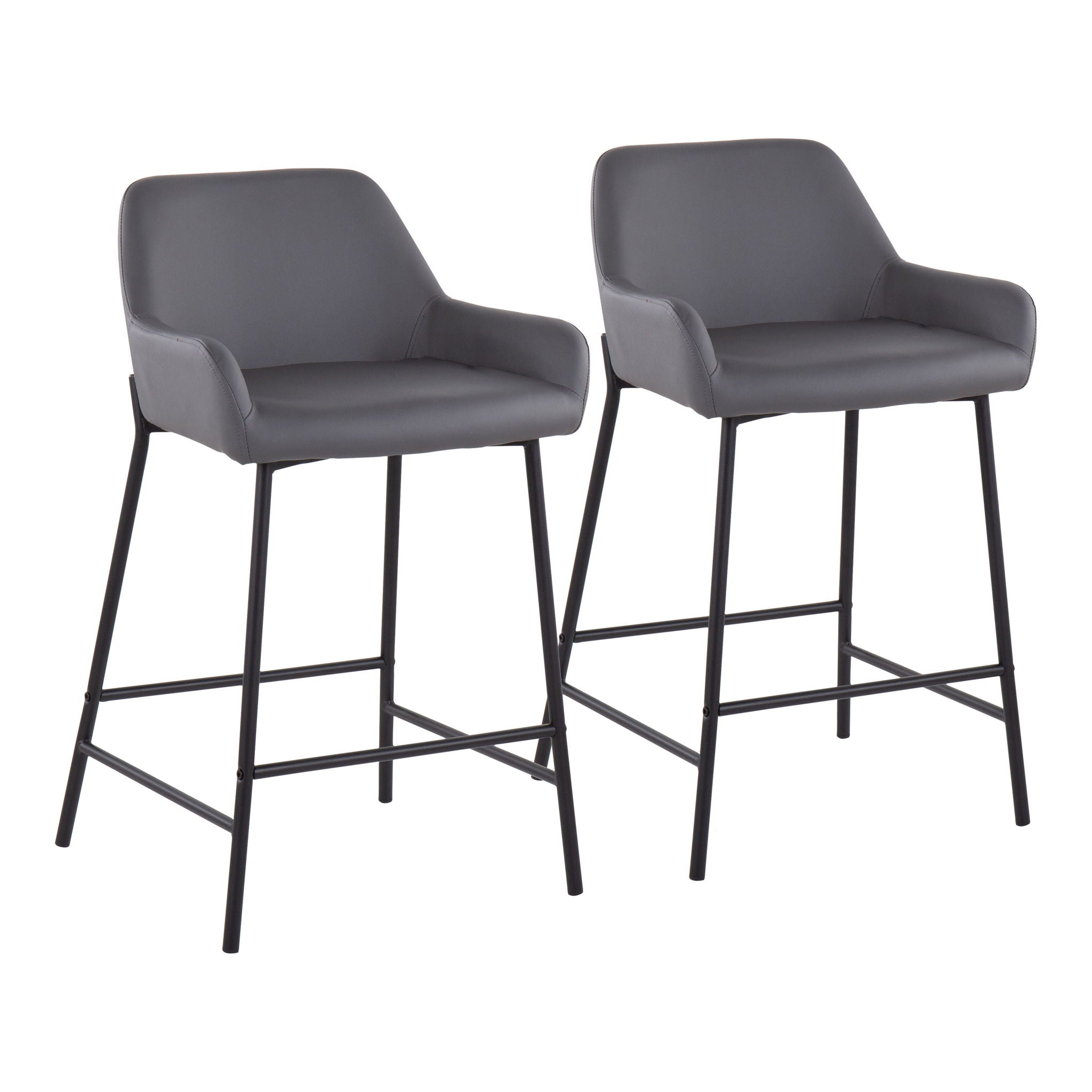 Daniella - Contemporary Fixed Height Counter Stool (Set of 2) - Best Buy Furniture