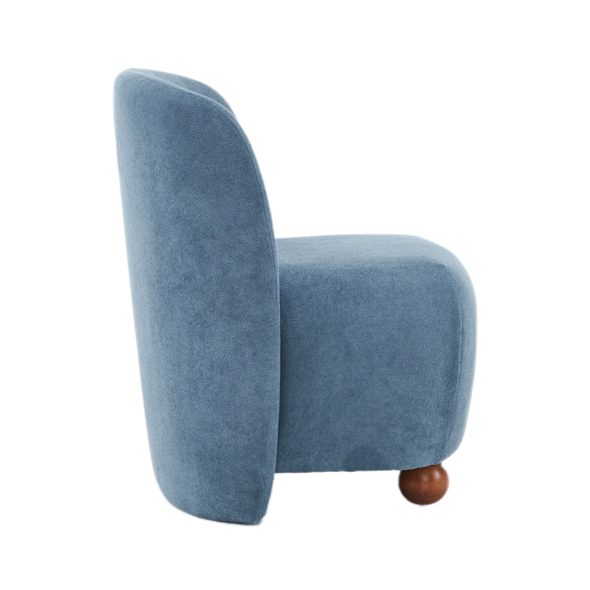 Modern Low Back Accent Upholstered Armless Living Room Chairs, Round Feet - Best Buy Furniture
