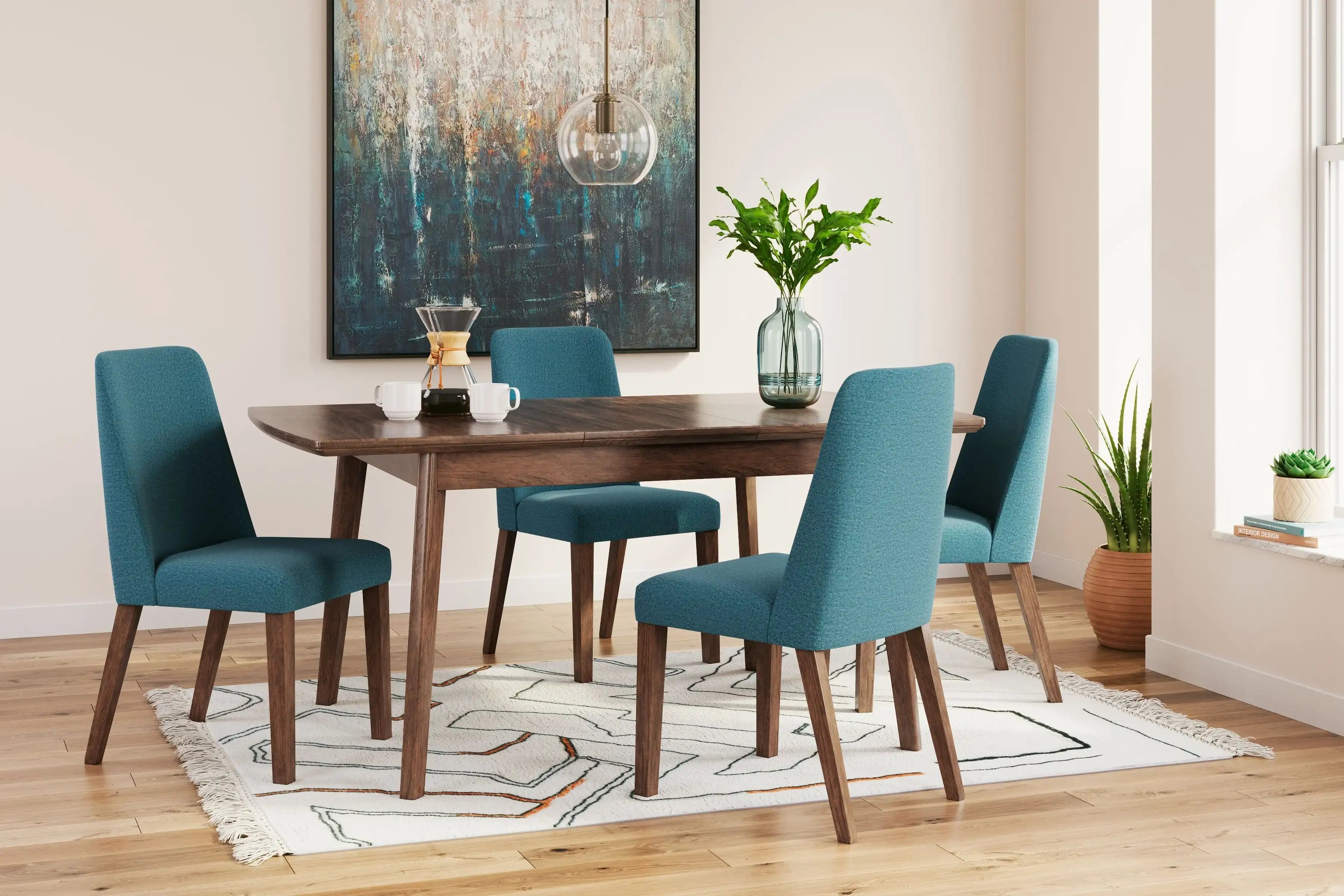 Lyncott - Butterfly Extension Table Set - Best Buy Furniture