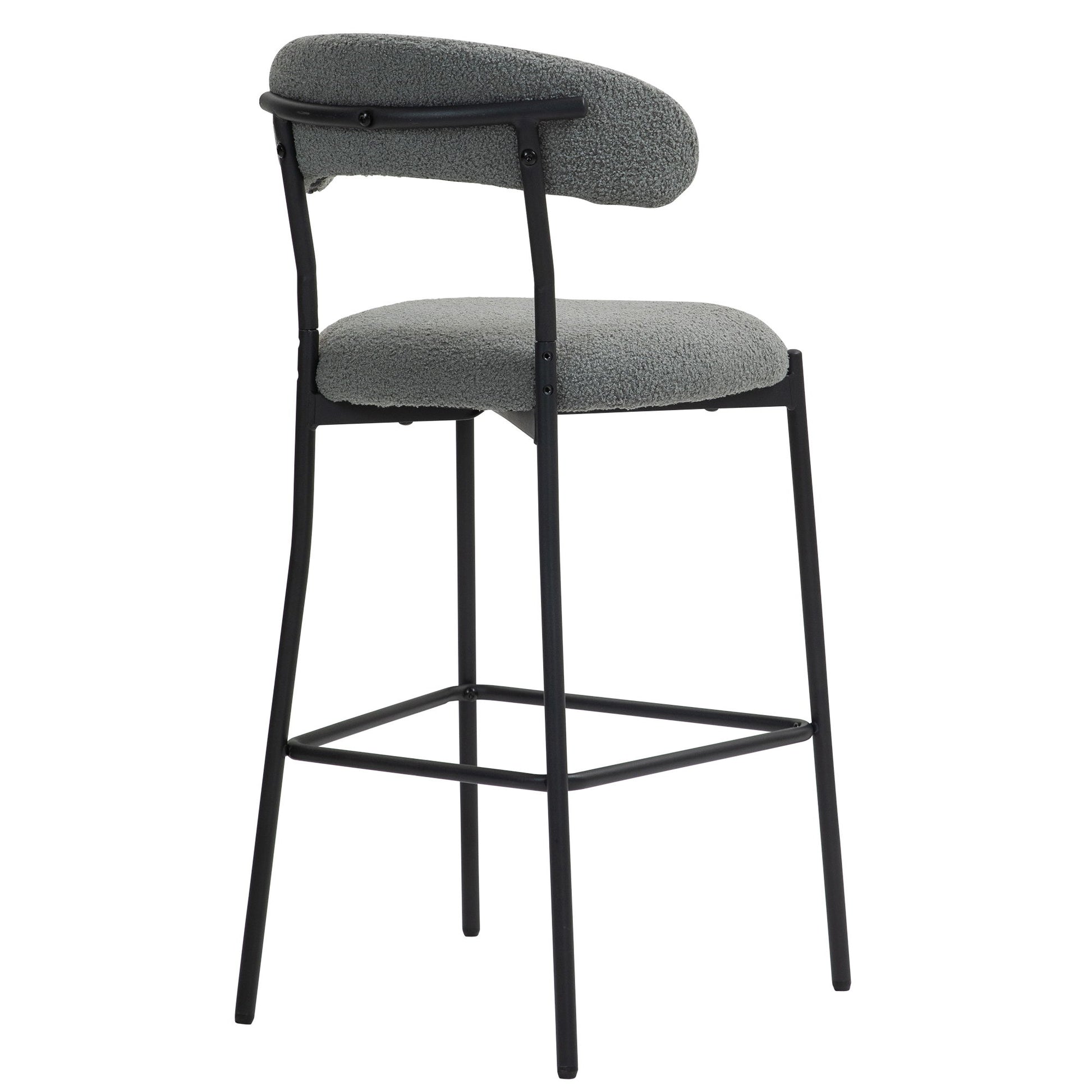 Counter Height Bar Stools With Powder Coating Base And Footrest - Best Buy Furniture
