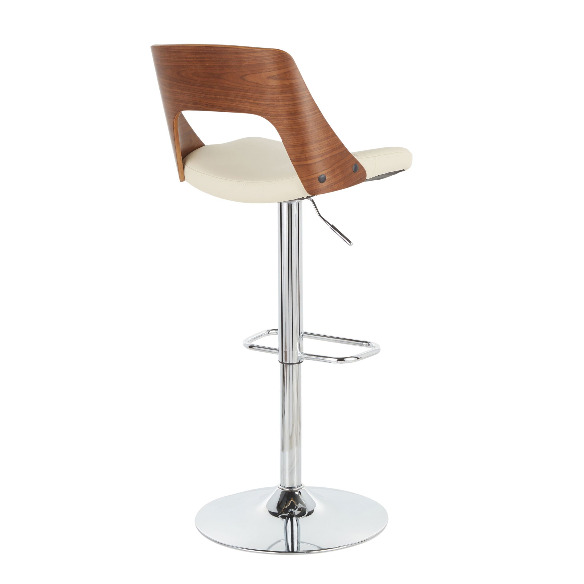 Valencia - Mid Century Modern Adjustable Barstool & Swivel - Best Buy Furniture