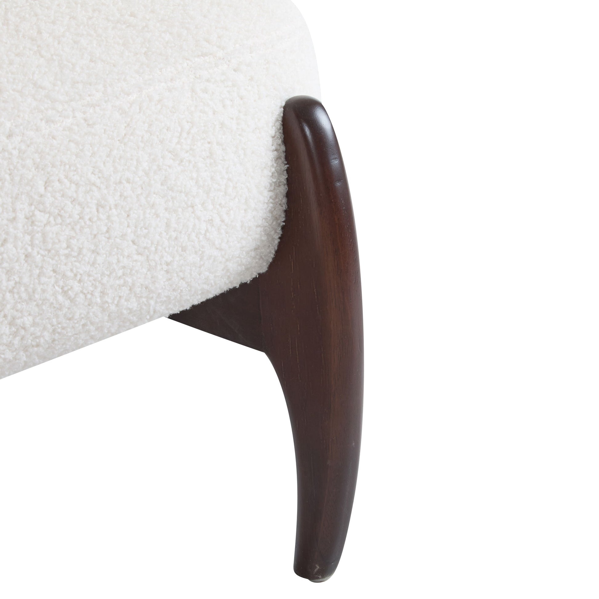 Modern Boucle Lounge Chair With Solid Wood Fram - Best Buy Furniture