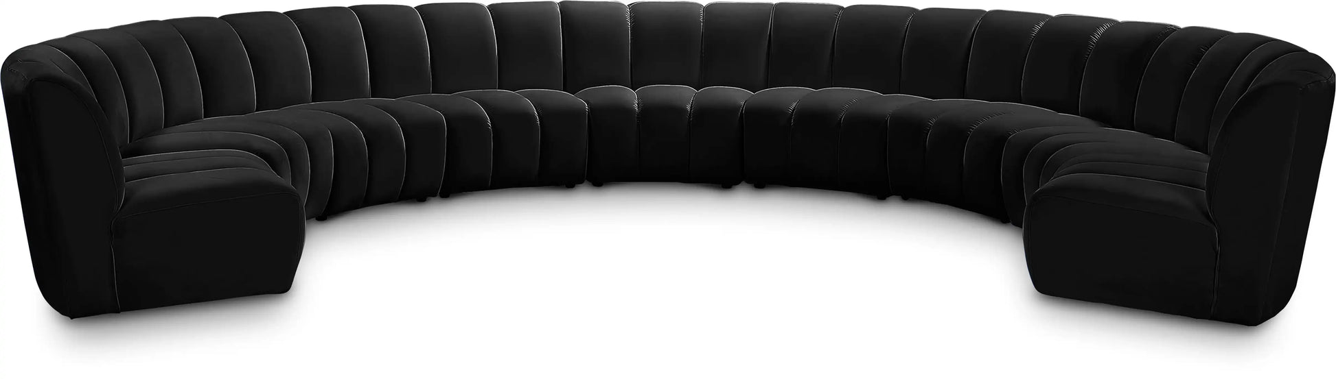 Infinity - 9 Piece Velvet Modular Sectional - Best Buy Furniture