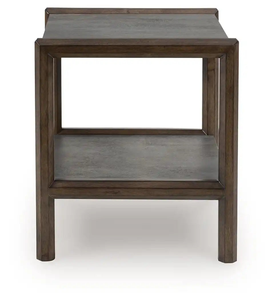 Kallenny - Rectangular End Table - Brown / Gray - Best Buy Furniture