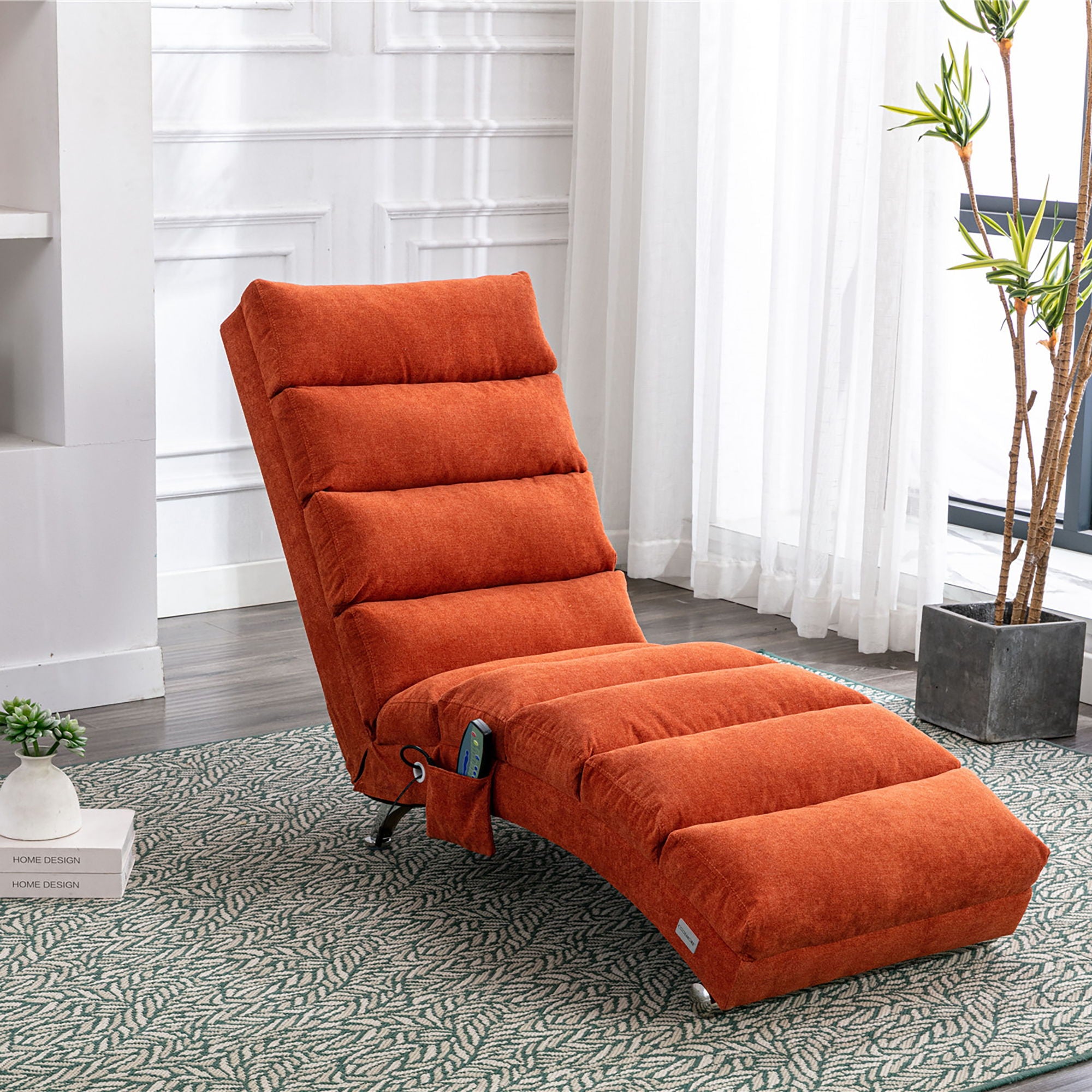Massage Chaise Lounge Indoor With Remote Control, Ergonomic Electric Massage Lounger - Best Buy Furniture