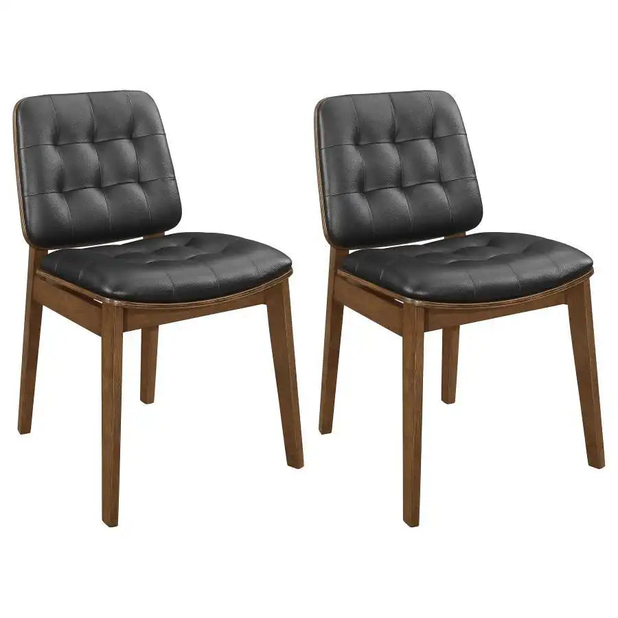 Redbridge - Upholstered Dining Side Chair (Set of 2) - Walnut - Best Buy Furniture