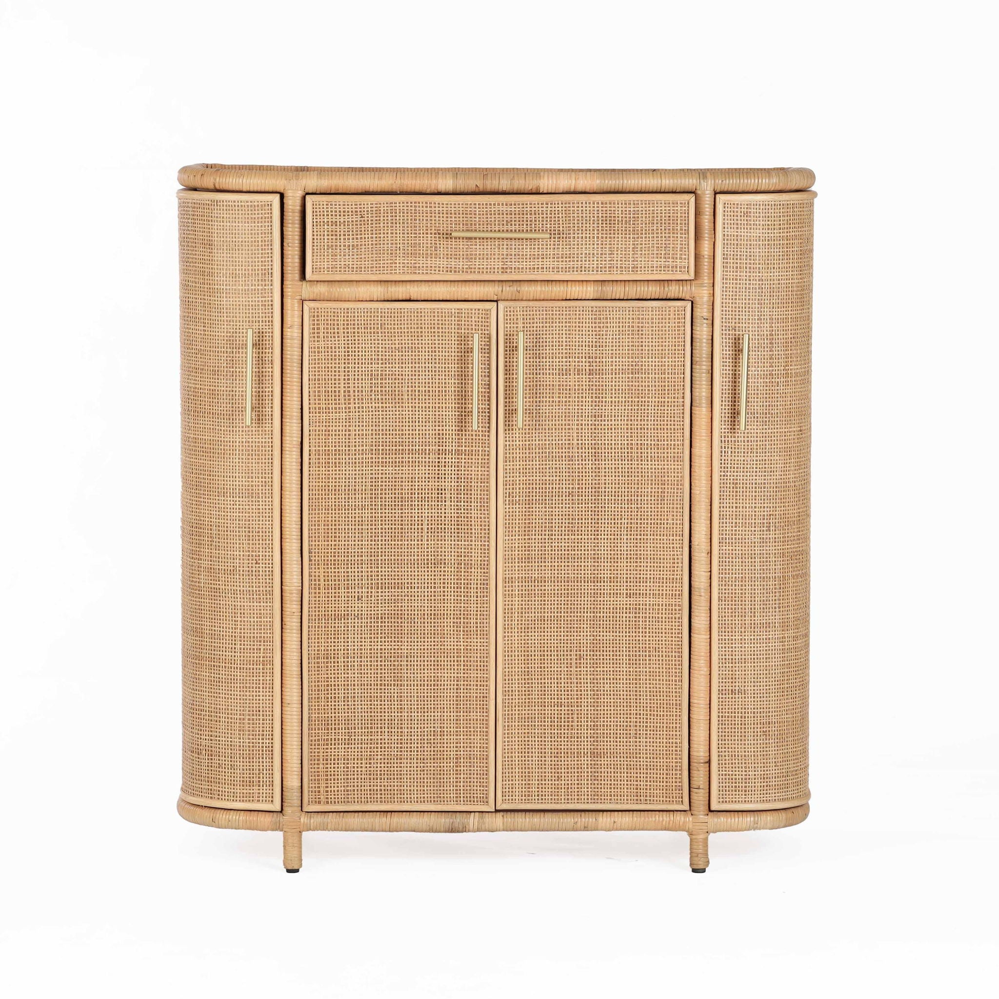 Tarot - Rattan Bar Cabinet - Natural - Best Buy Furniture