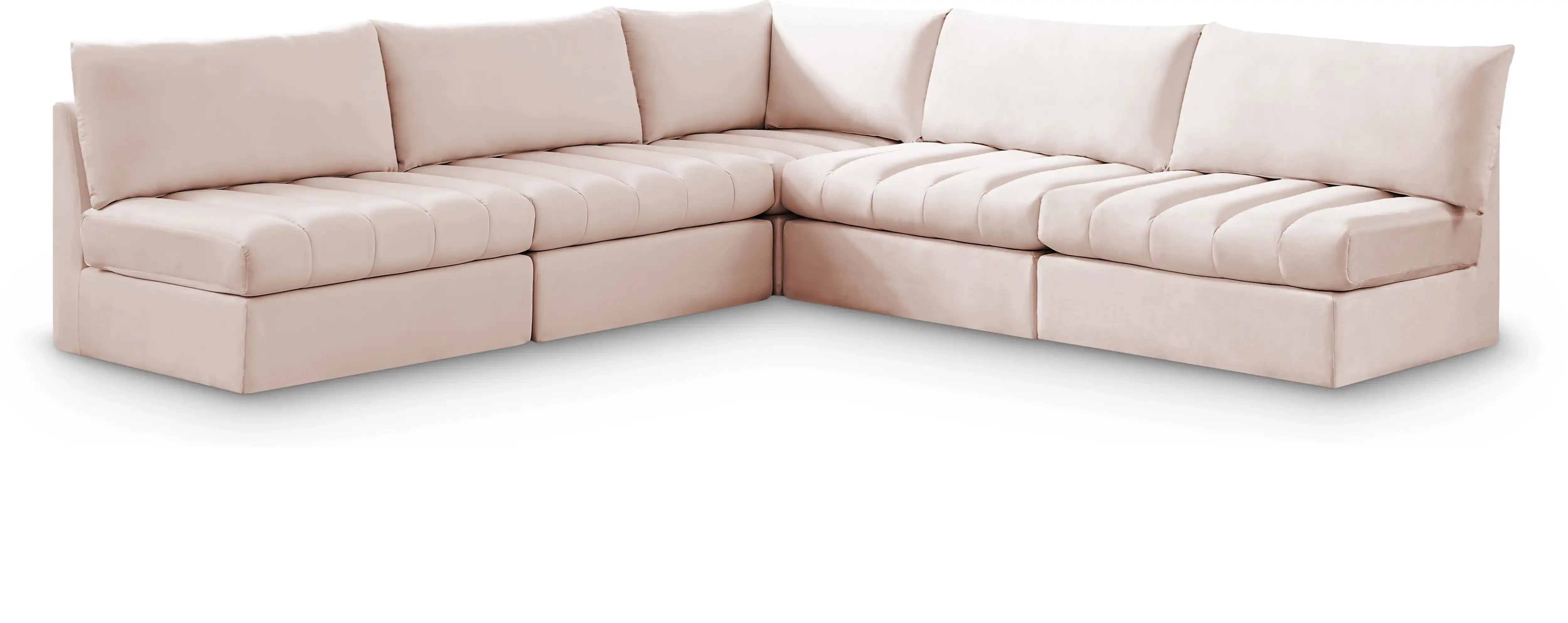 Jacob - Modular Corner Armless Sectional 5 Piece - Best Buy Furniture