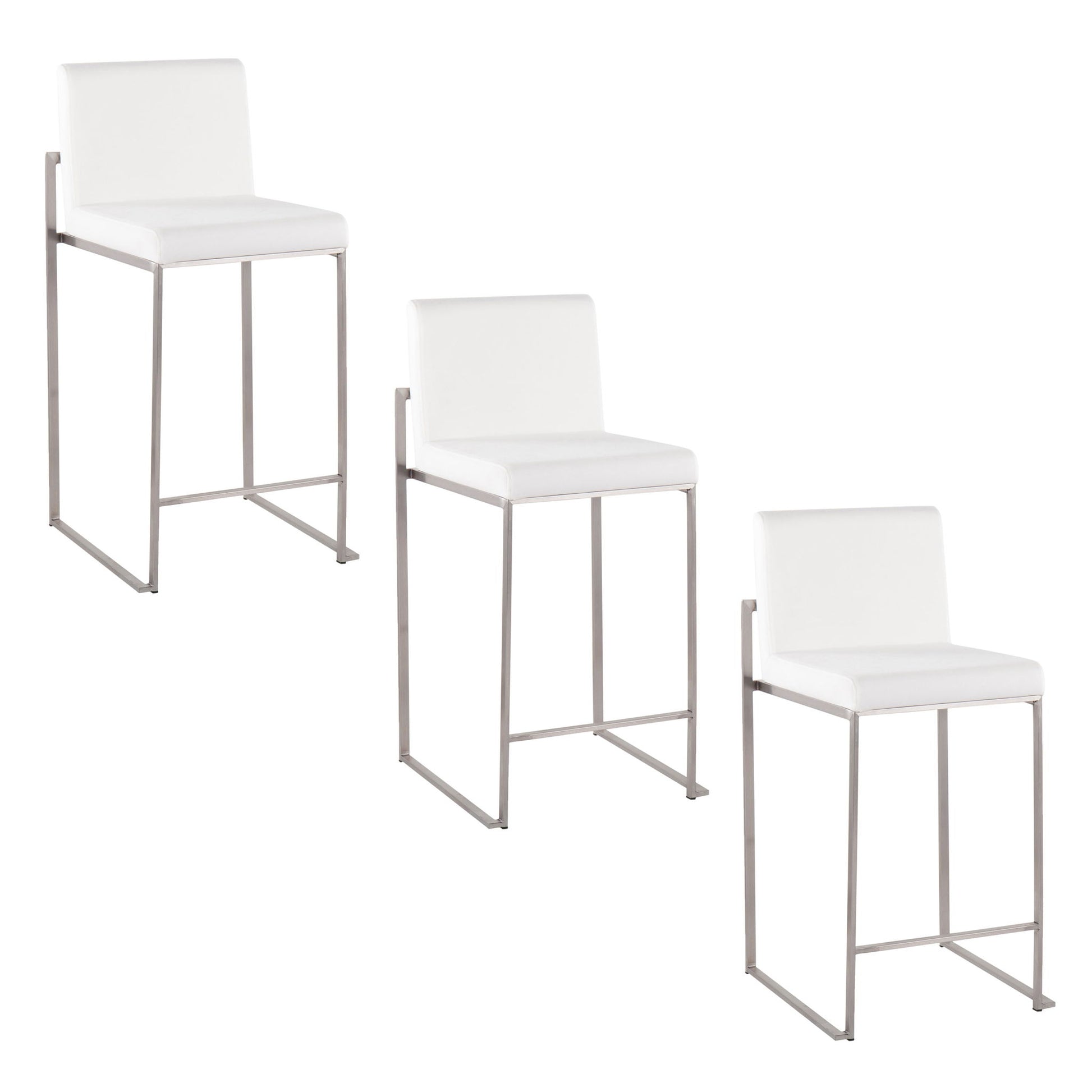 Fuji - Contemporary High Back Counter Stool, Functional Design - Best Buy Furniture