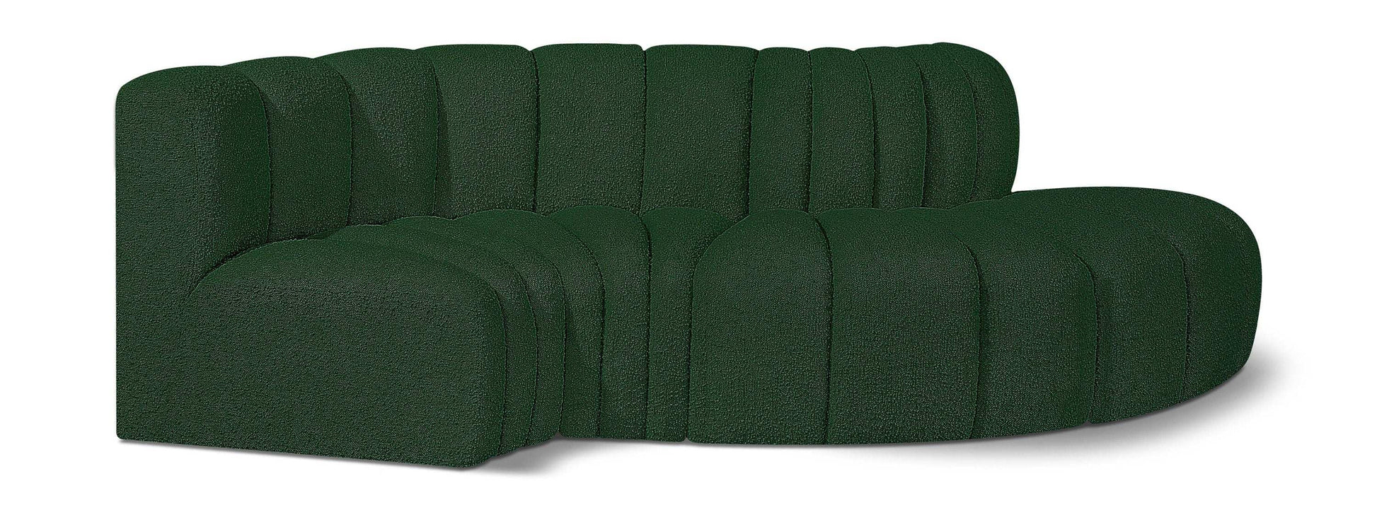 Arc - Boucle Fabric 4 Piece L-Shaped Modular Sofa - Best Buy Furniture