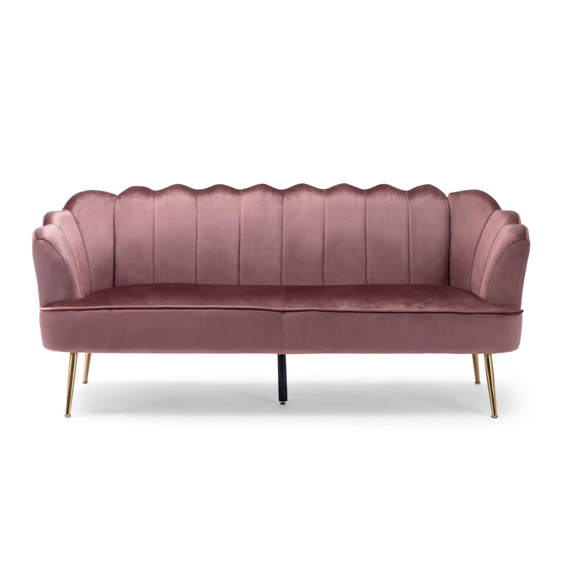 Modern Glam 3 Seater Sofa With Velvet Texture - Best Buy Furniture