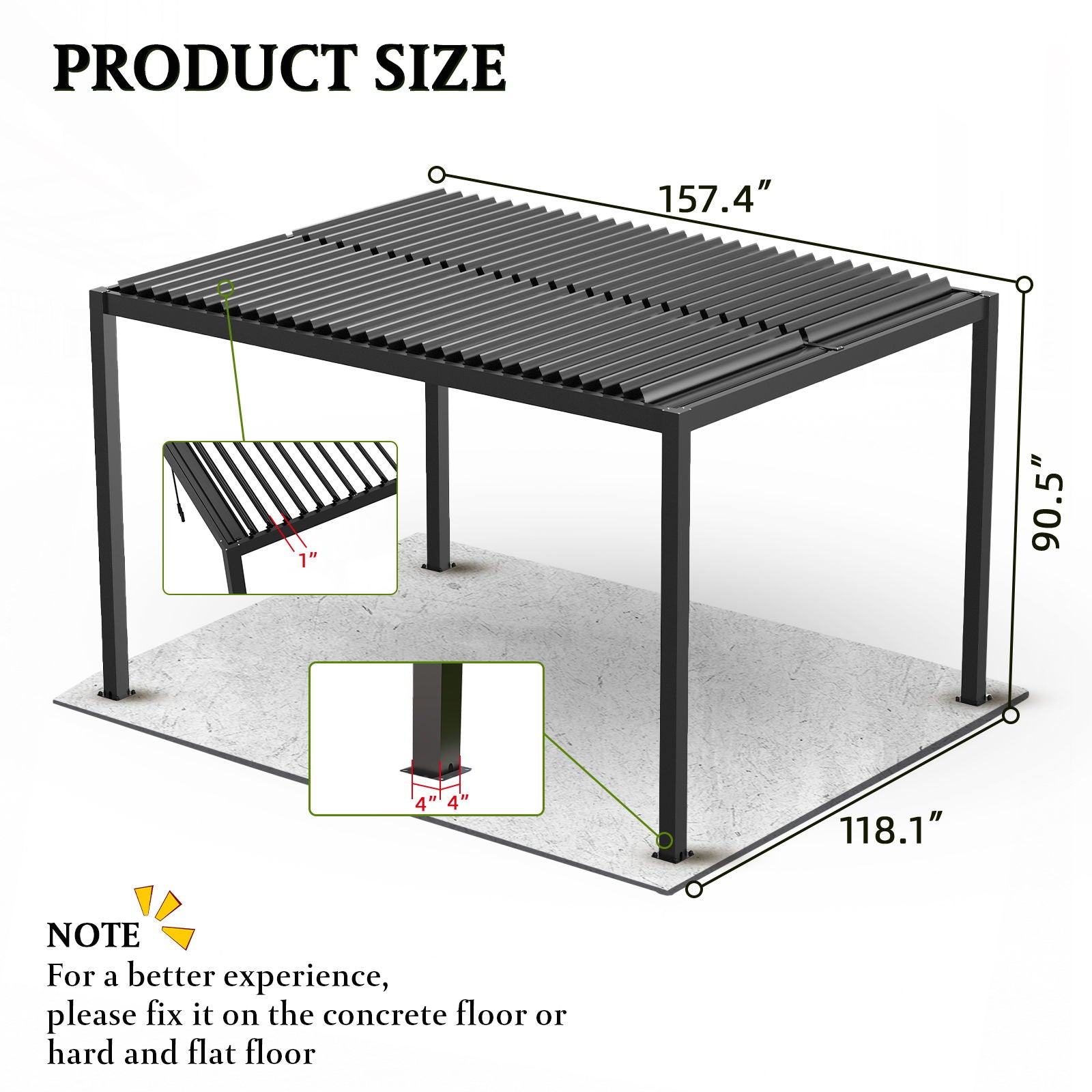 Louver Pergola Aluminium Frame & Louvers - Best Buy Furniture