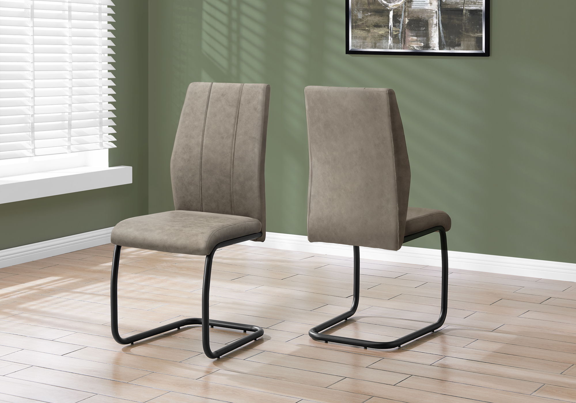 Dining Chair, Side, Upholstered For Dining Room, Contemporary & Modern (Set of 2) - Best Buy Furniture