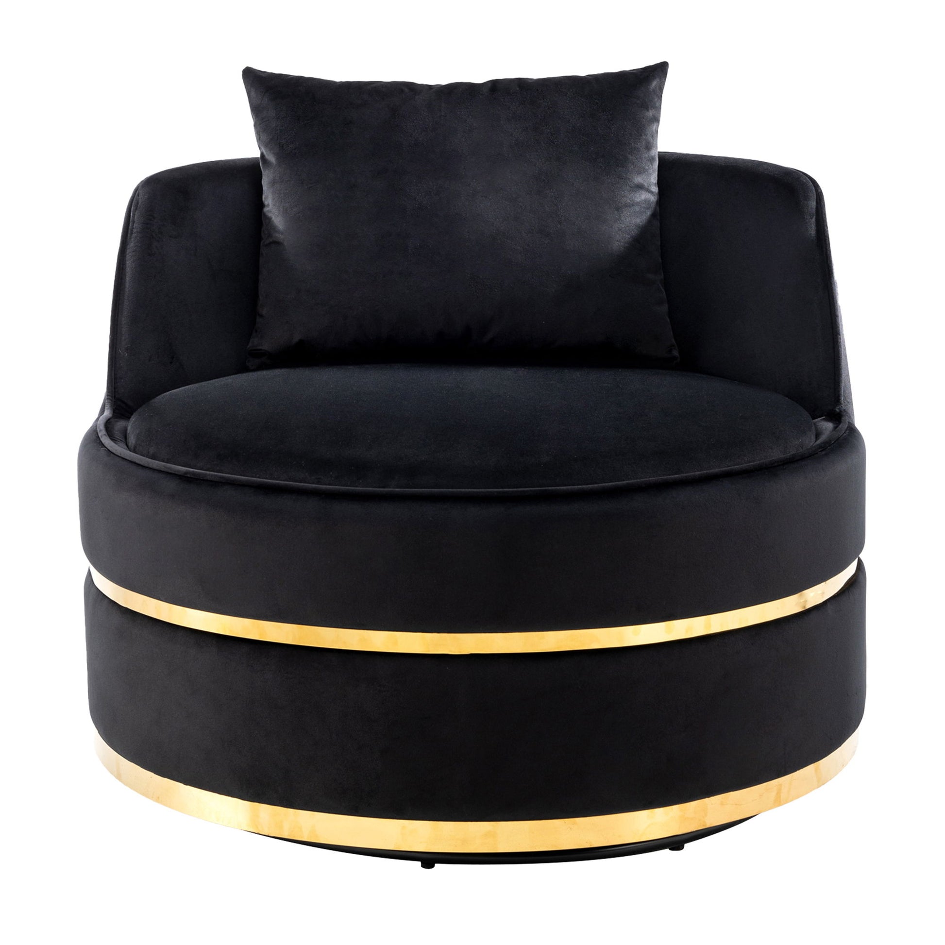 360 Degree Swivel Over Sized Upholstered Barrel Chair - Best Buy Furniture