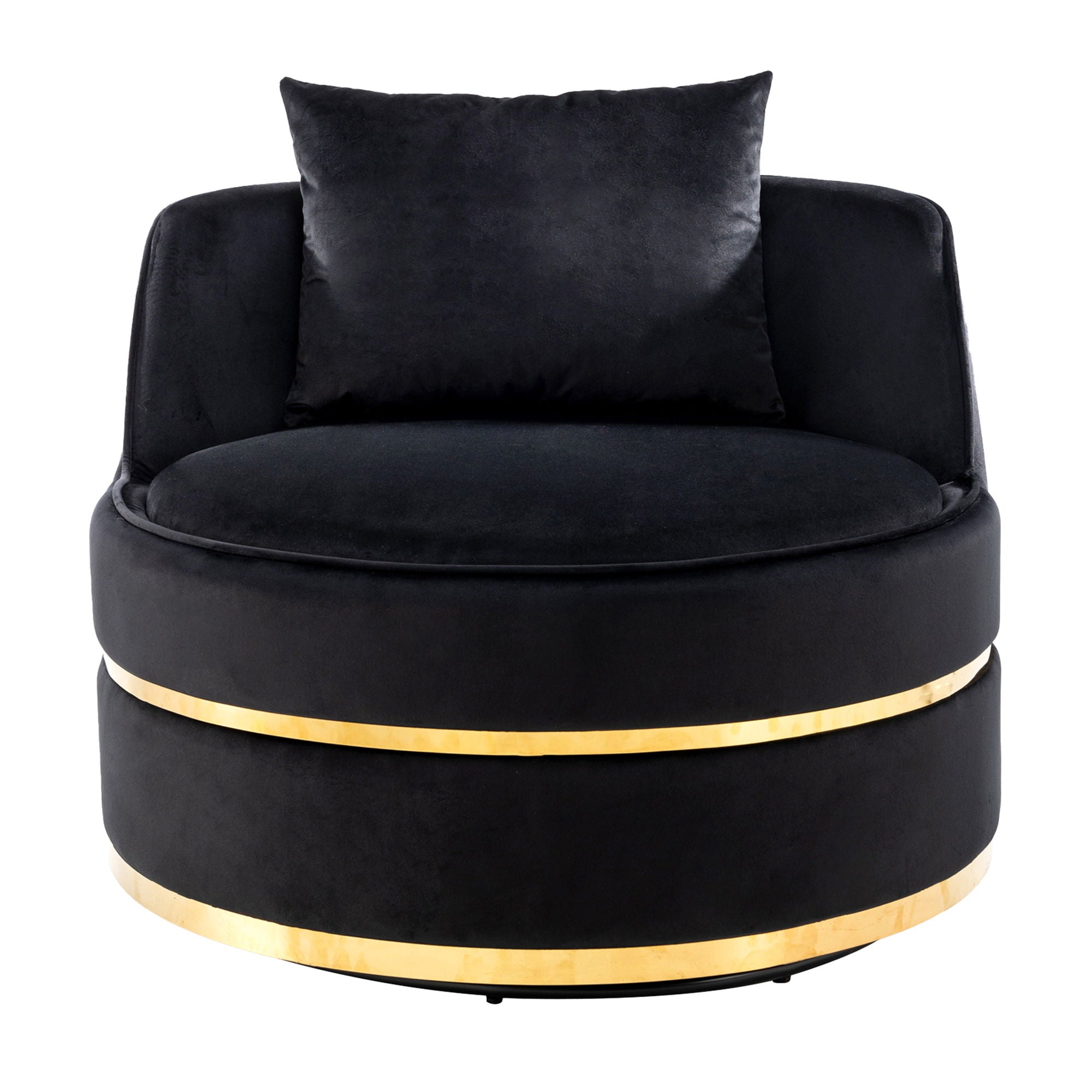 360 Degree Swivel Over Sized Upholstered Barrel Chair - Best Buy Furniture