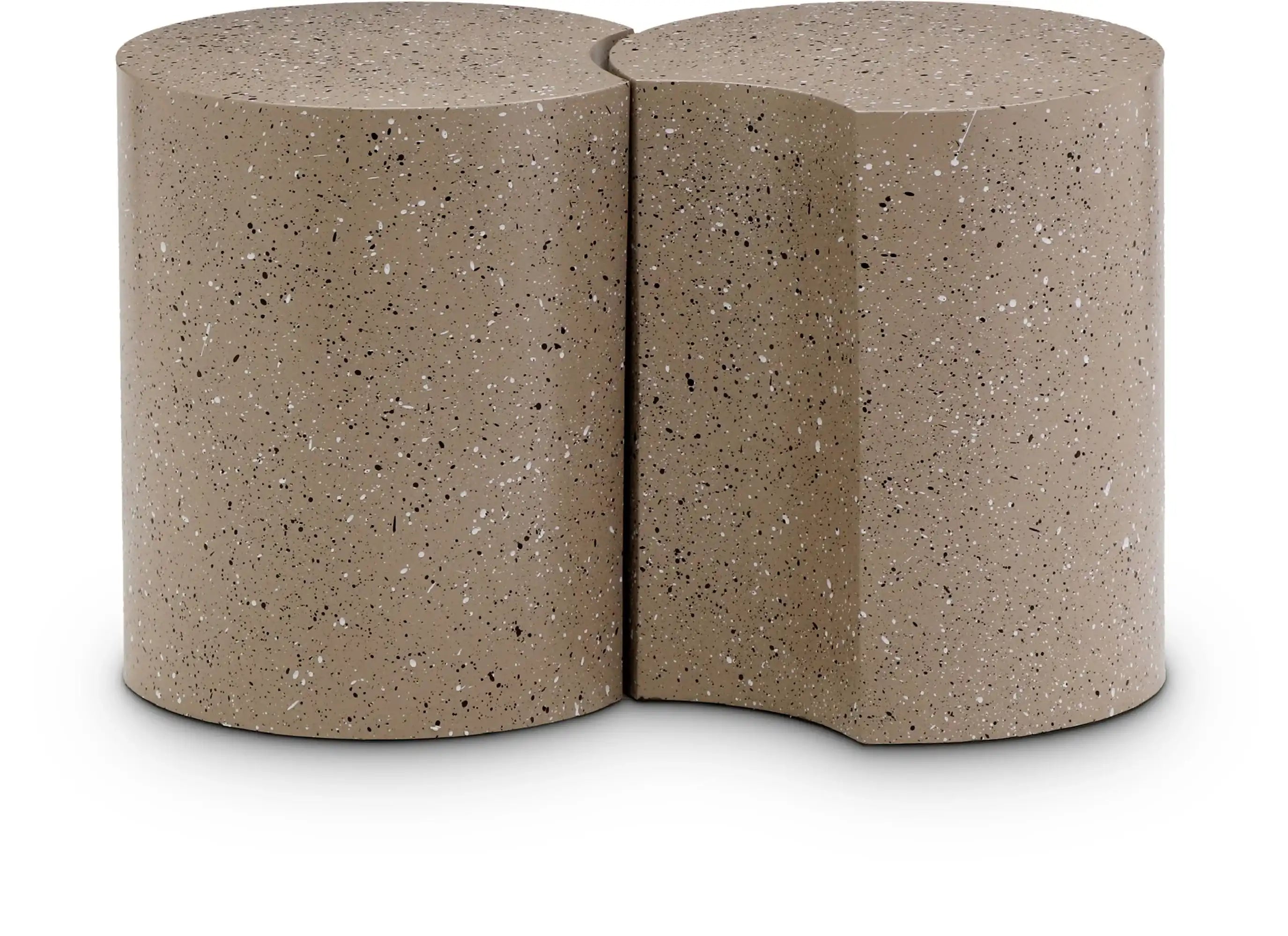 Dimple - 2 Piece Modular End Table - Terazzo Finish - Best Buy Furniture