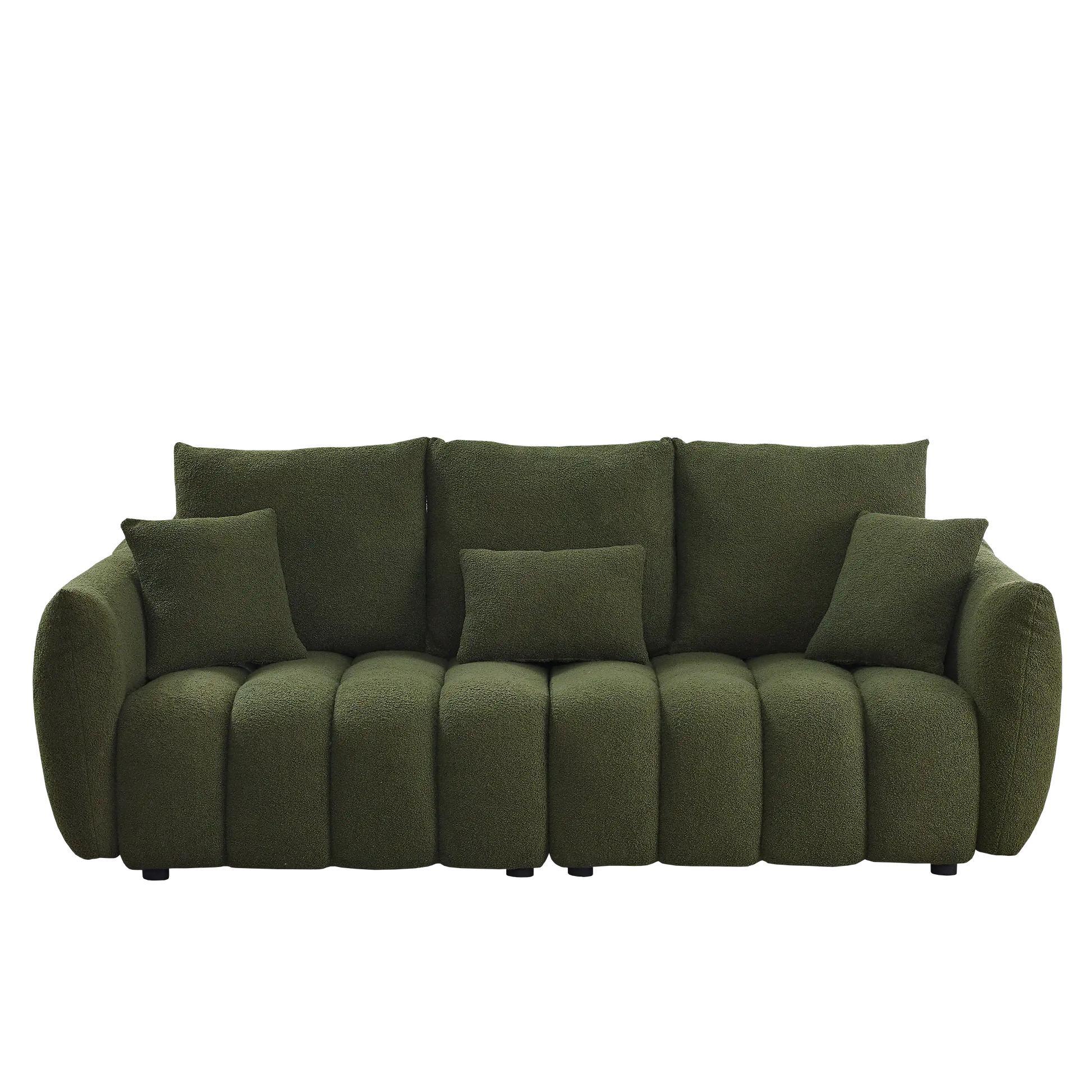 6 Cushion Modern Teddy Sofa Set, 3 Seater + 3 Seater - Best Buy Furniture