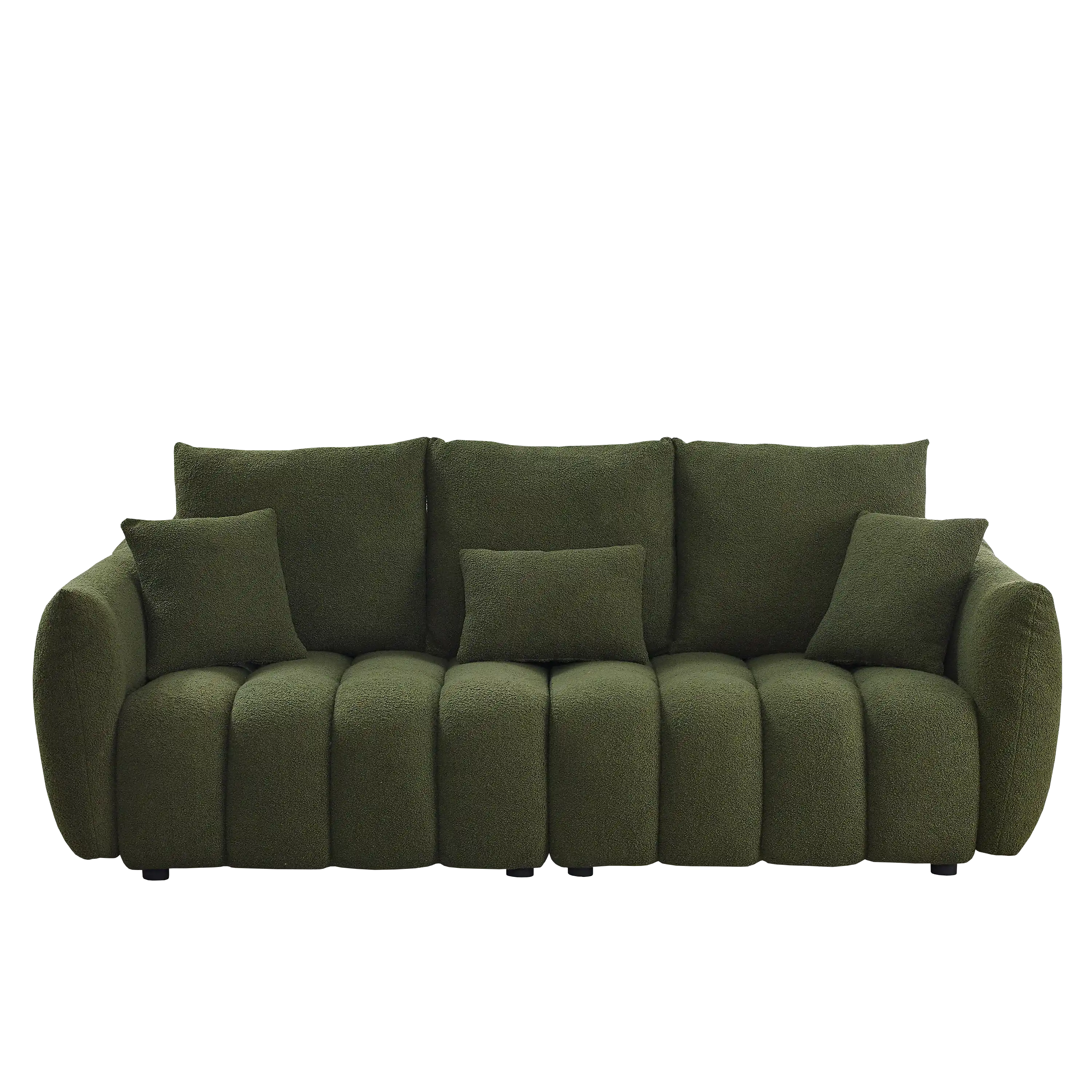 6 Cushion Modern Teddy Sofa Set, 3 Seater + 3 Seater - Best Buy Furniture