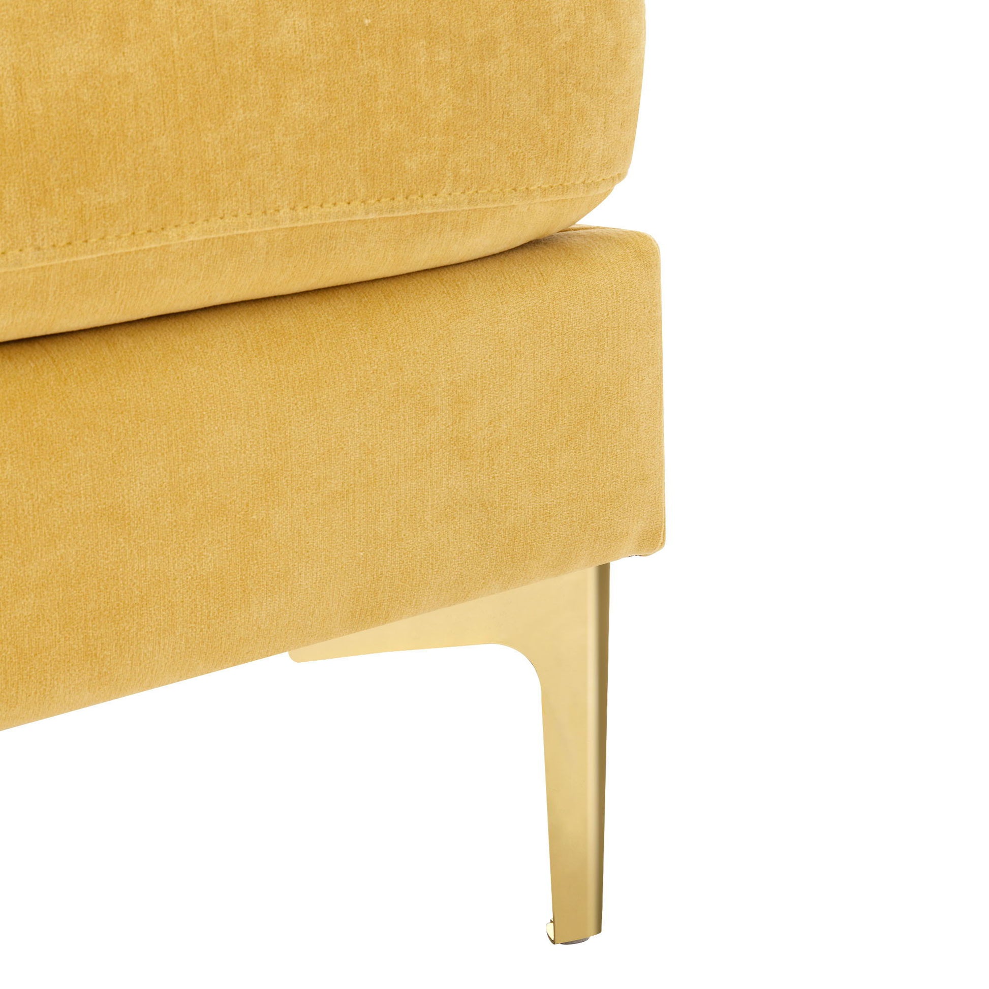 Modern L - Shape Convertible Sectional Sofa With Movable Ottoman - Best Buy Furniture