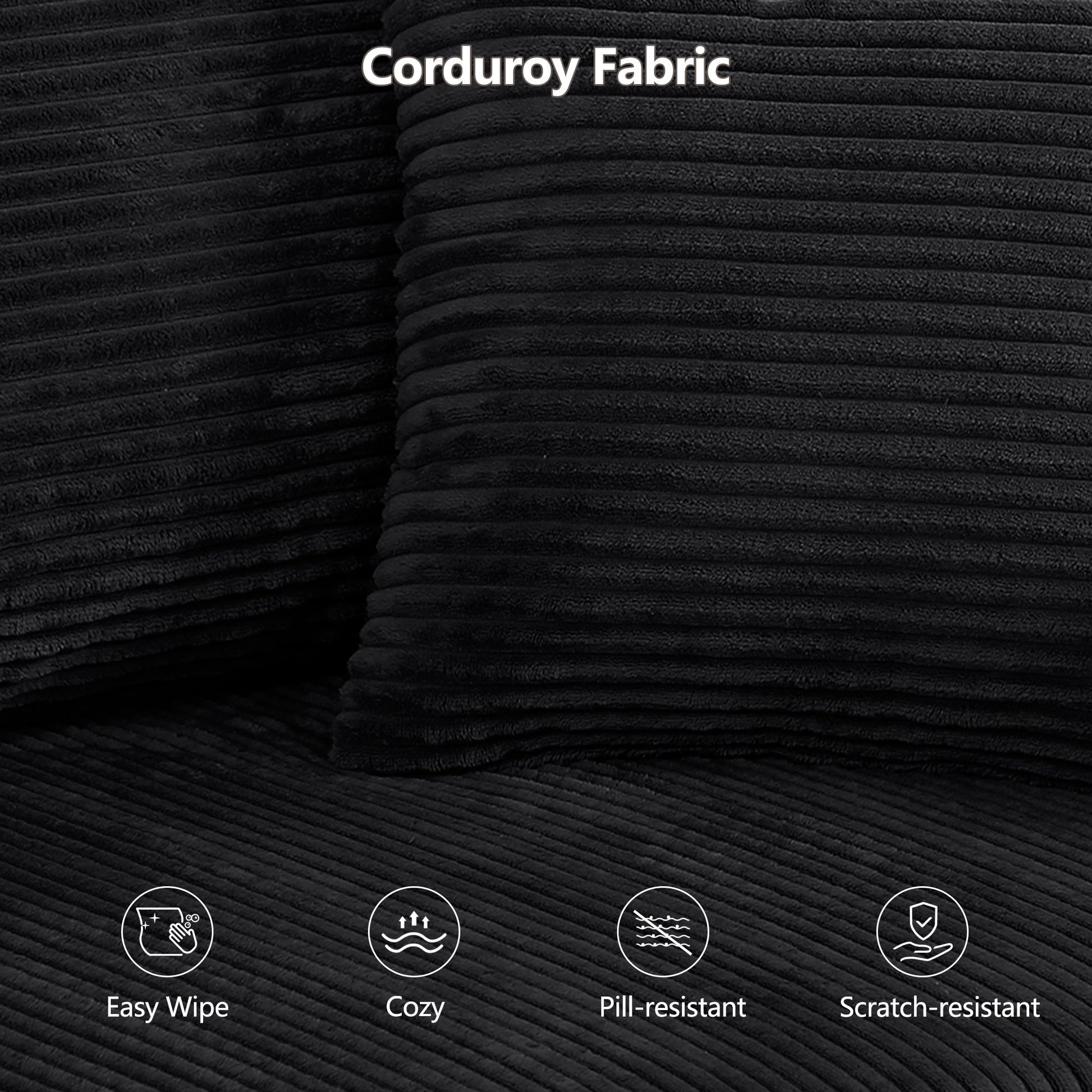 Modular Sectional Sofa, Convertible Couch With Chaise Corduroy - Best Buy Furniture