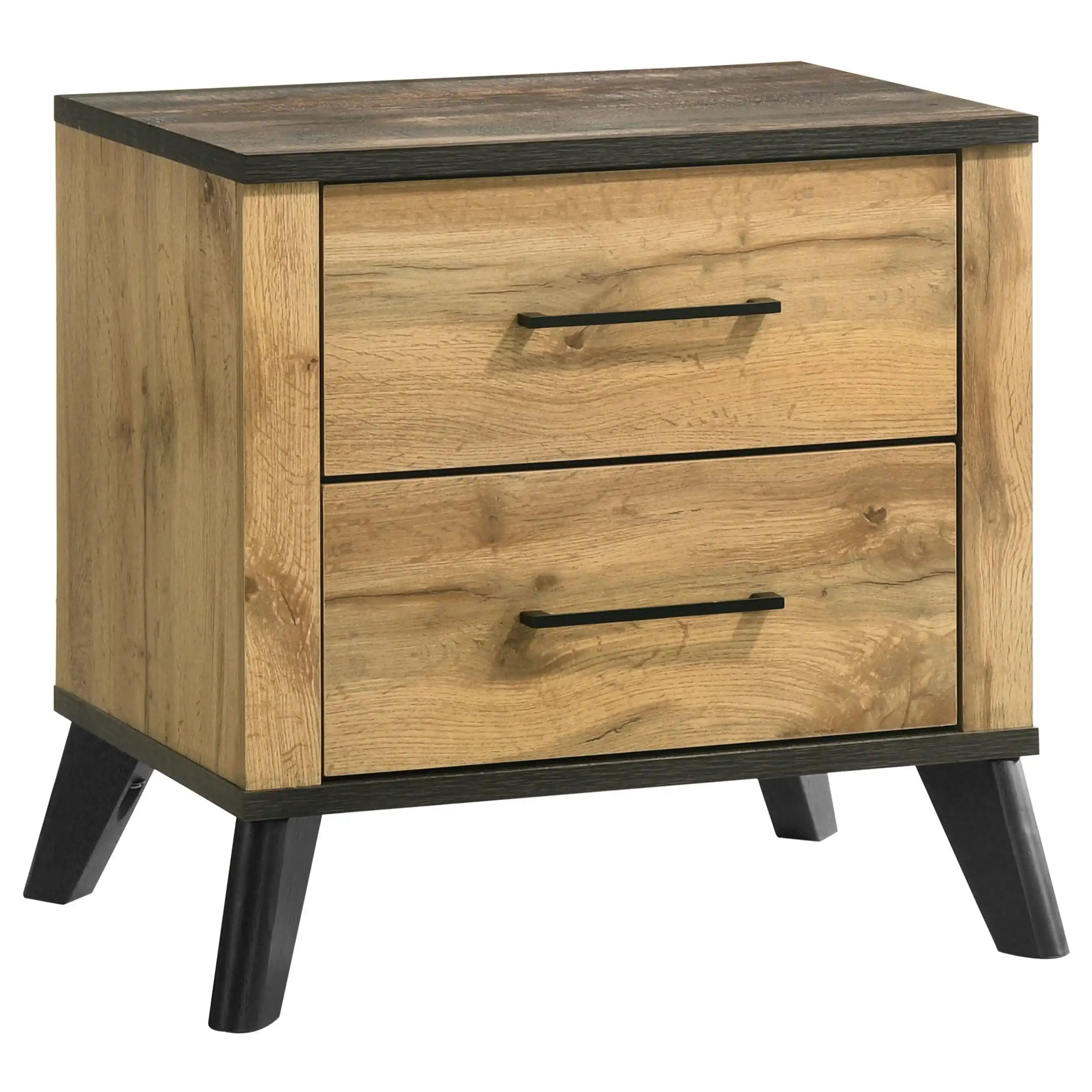 Kaywood - 2-Drawer Nightstand Bedside Table - Natural Pine - Best Buy Furniture