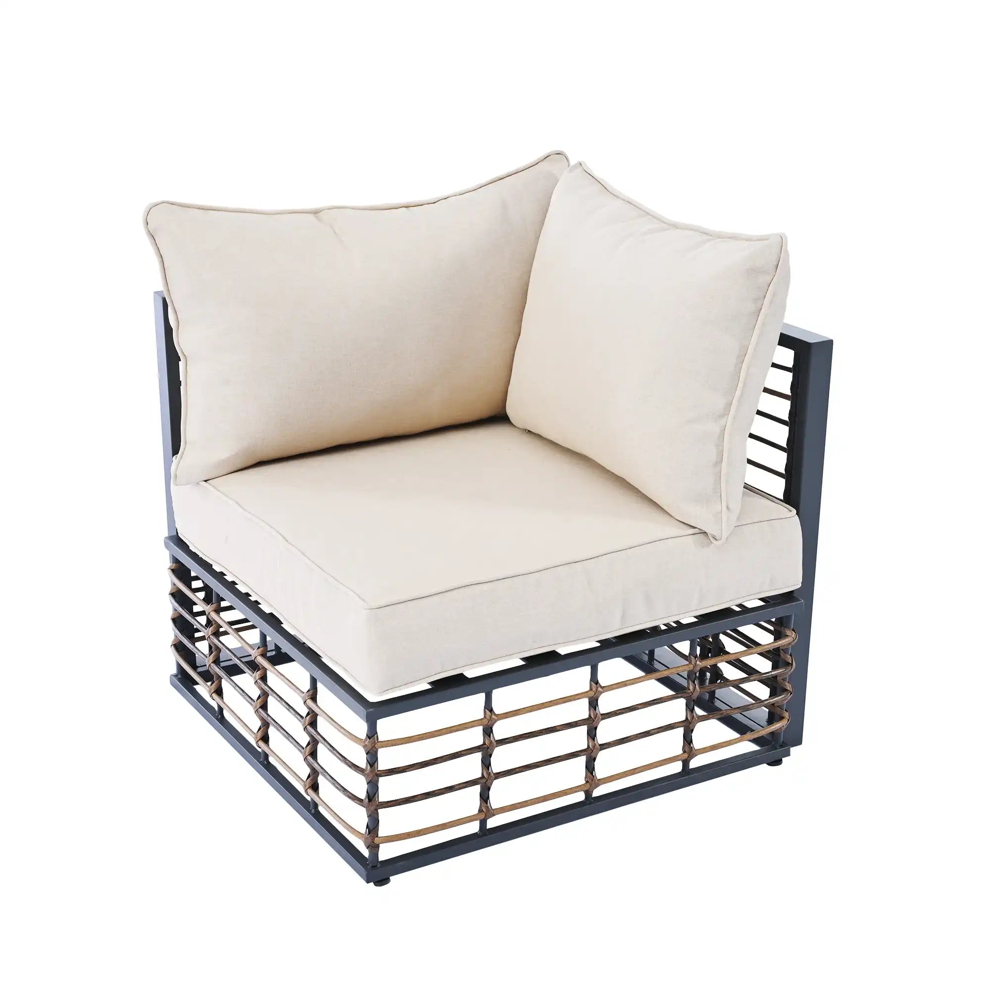 TOPMAX Modern 7-Piece Outdoor Modular Sectional Sofa Set - Best Buy Furniture
