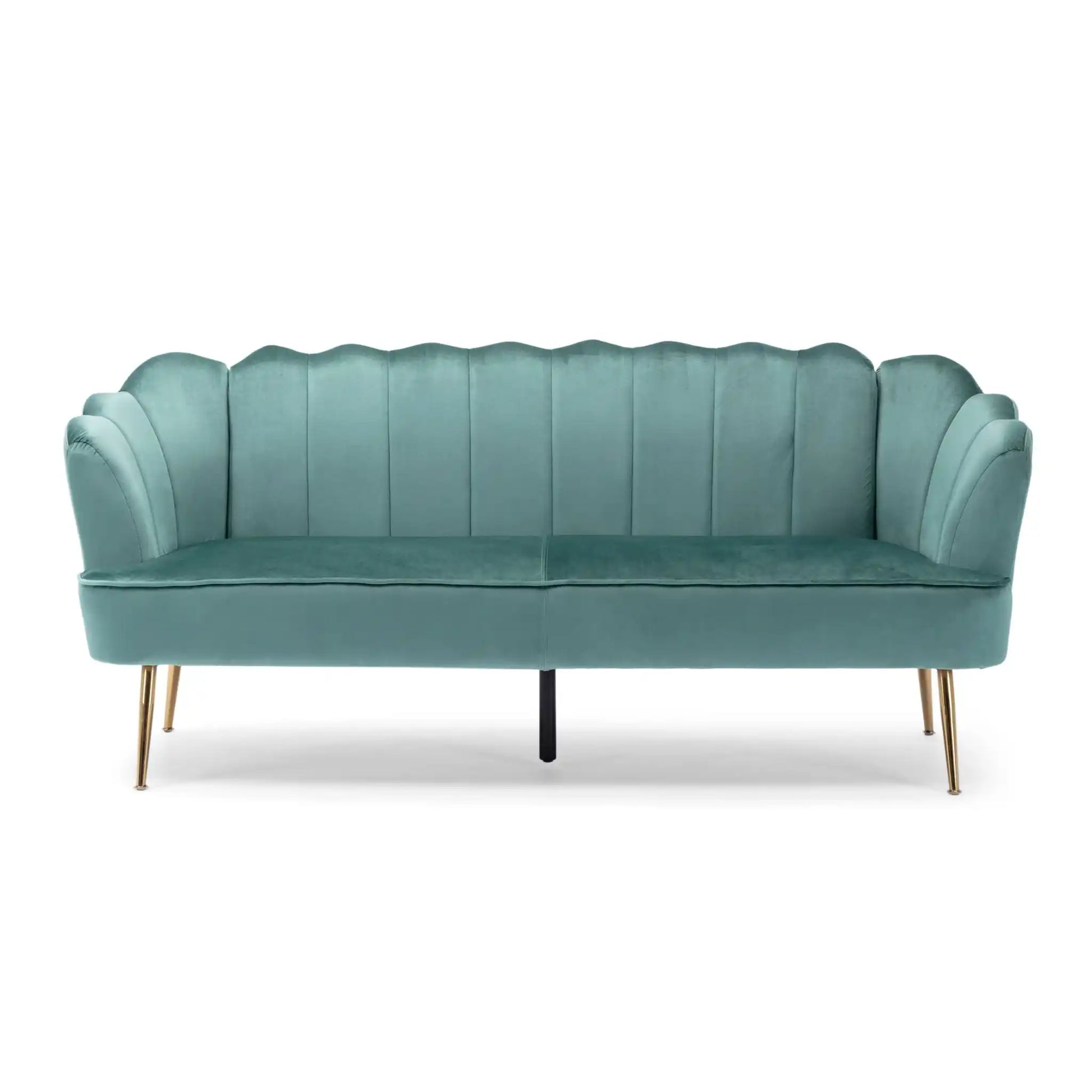 Modern Glam 3 Seater Sofa With Velvet Texture - Best Buy Furniture