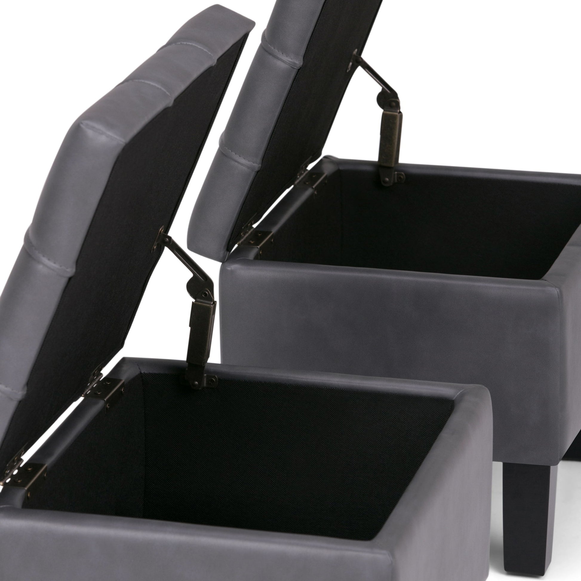 Dover - 3 Piece Storage Ottoman Contemporary Design - Best Buy Furniture