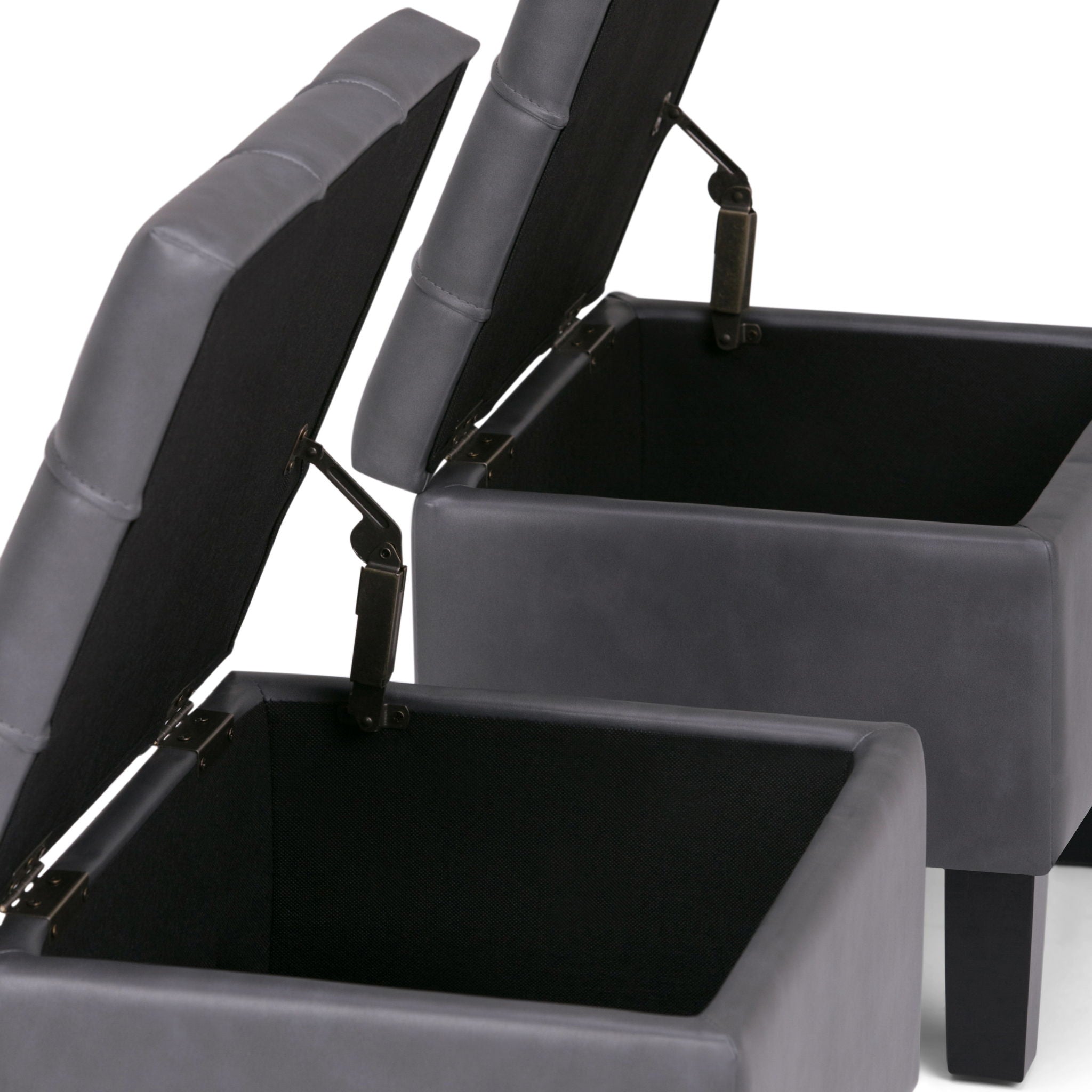 Dover - 3 Piece Storage Ottoman Contemporary Design - Best Buy Furniture