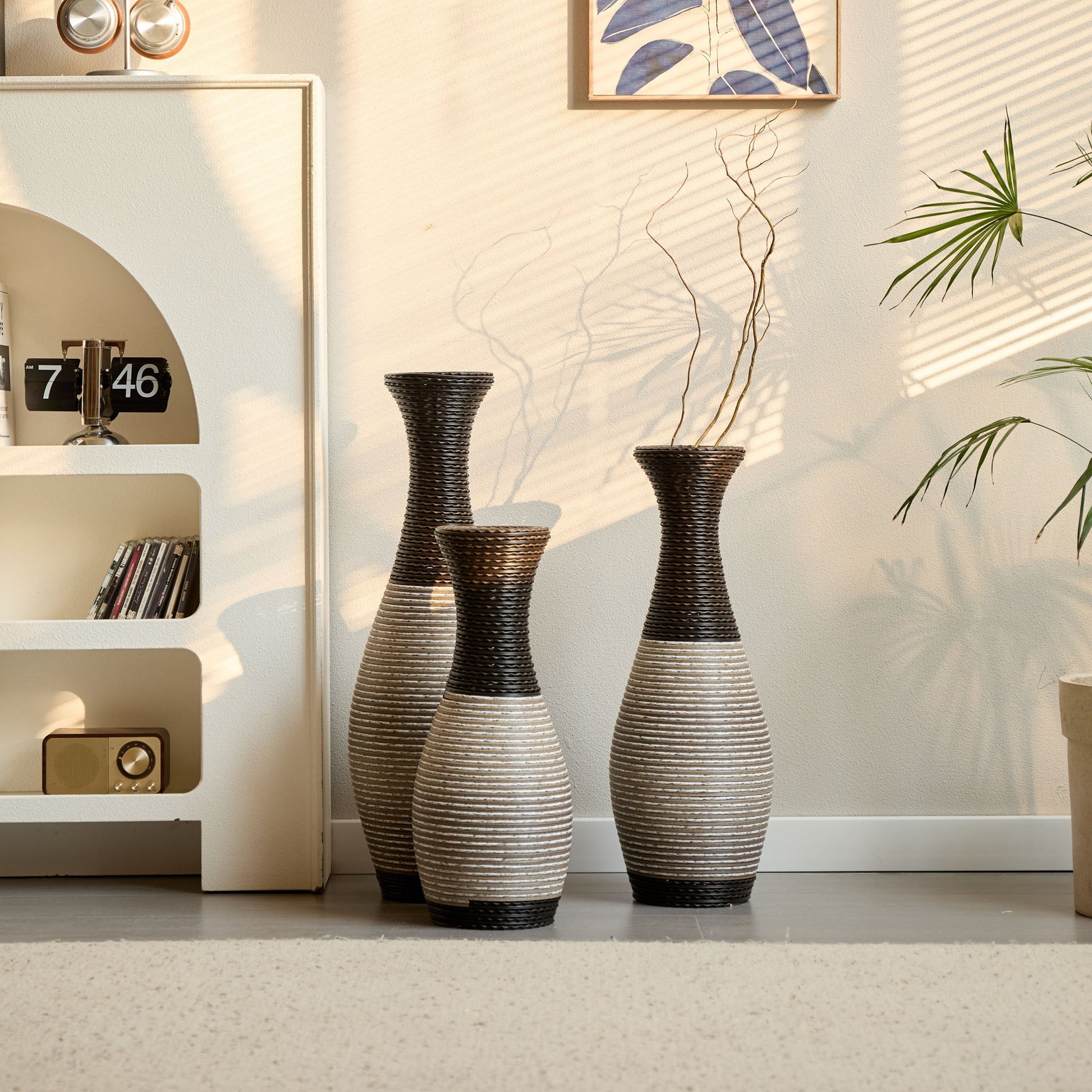 Designer Floor Vases, Large Vases For Home Decor Flooring (Set of 3) - Best Buy Furniture