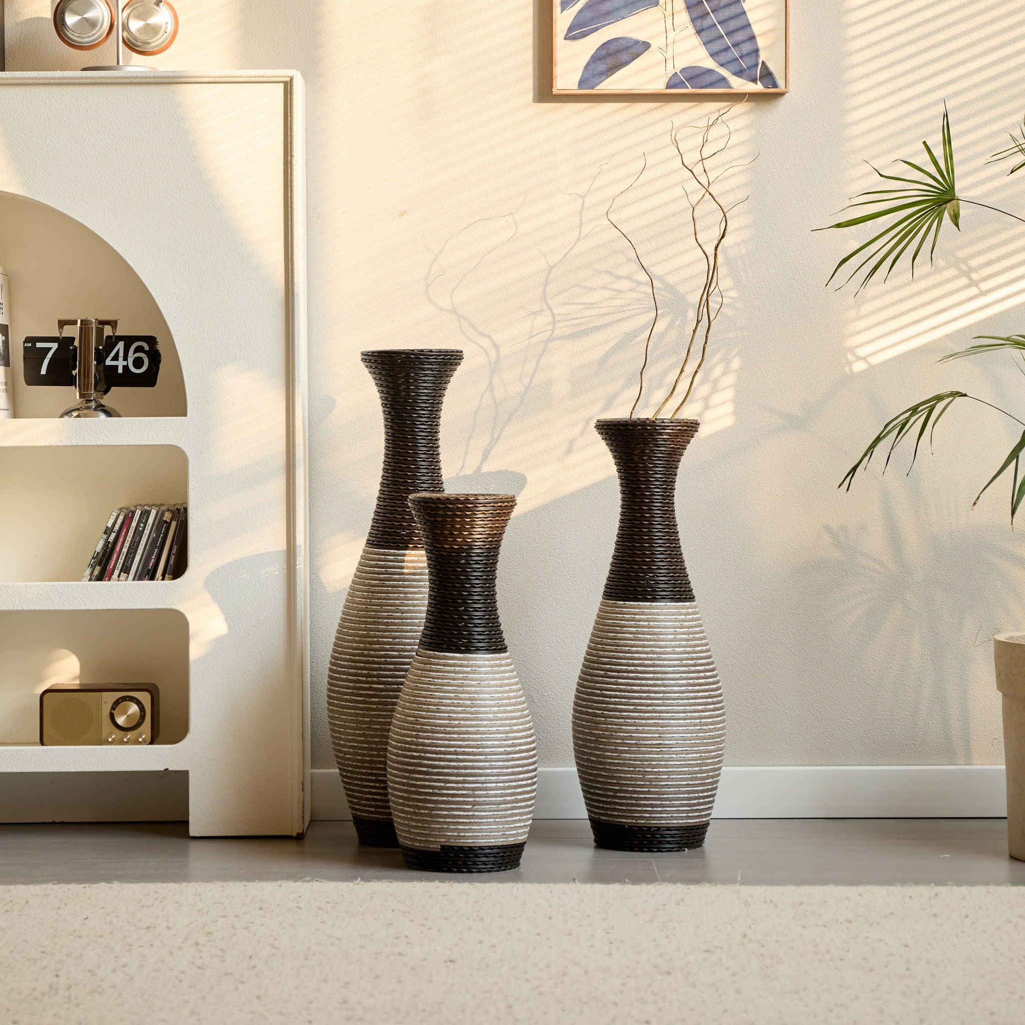 Designer Floor Vases, Large Vases For Home Decor Flooring (Set of 3) - Best Buy Furniture